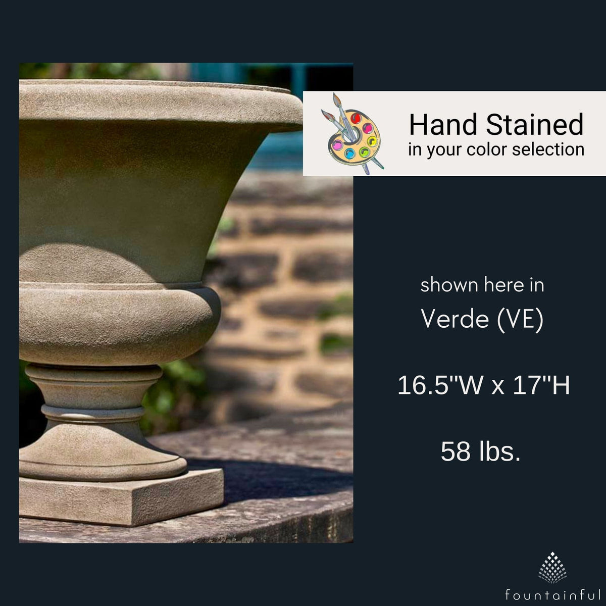 Mt. Airy Concrete Urn Planter - Campania #P646
