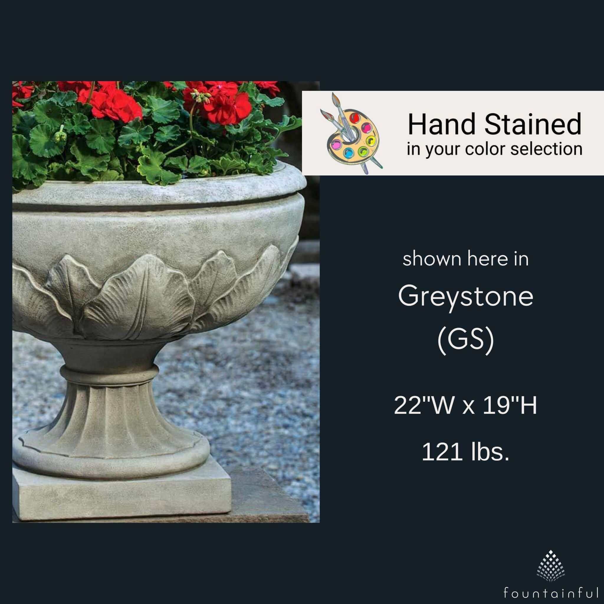 The Elms Concrete Urn Planter - Campania #P685