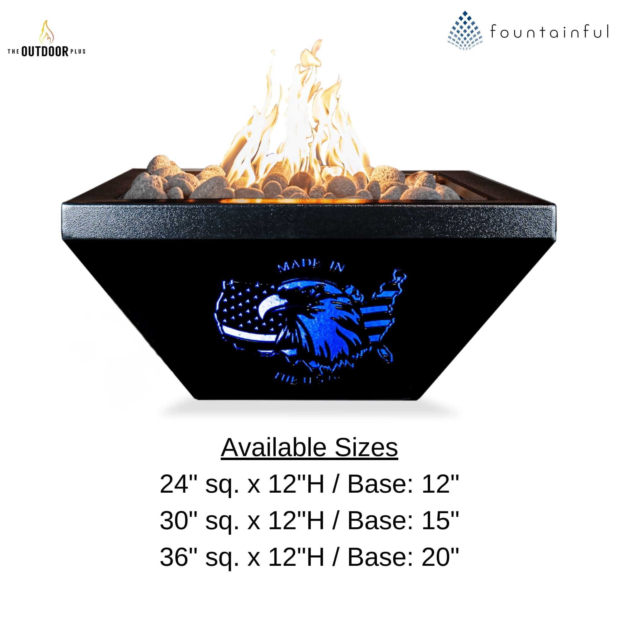 Eagle Head "Made in the USA" Steel Fire Bowl - Outdoor Plus