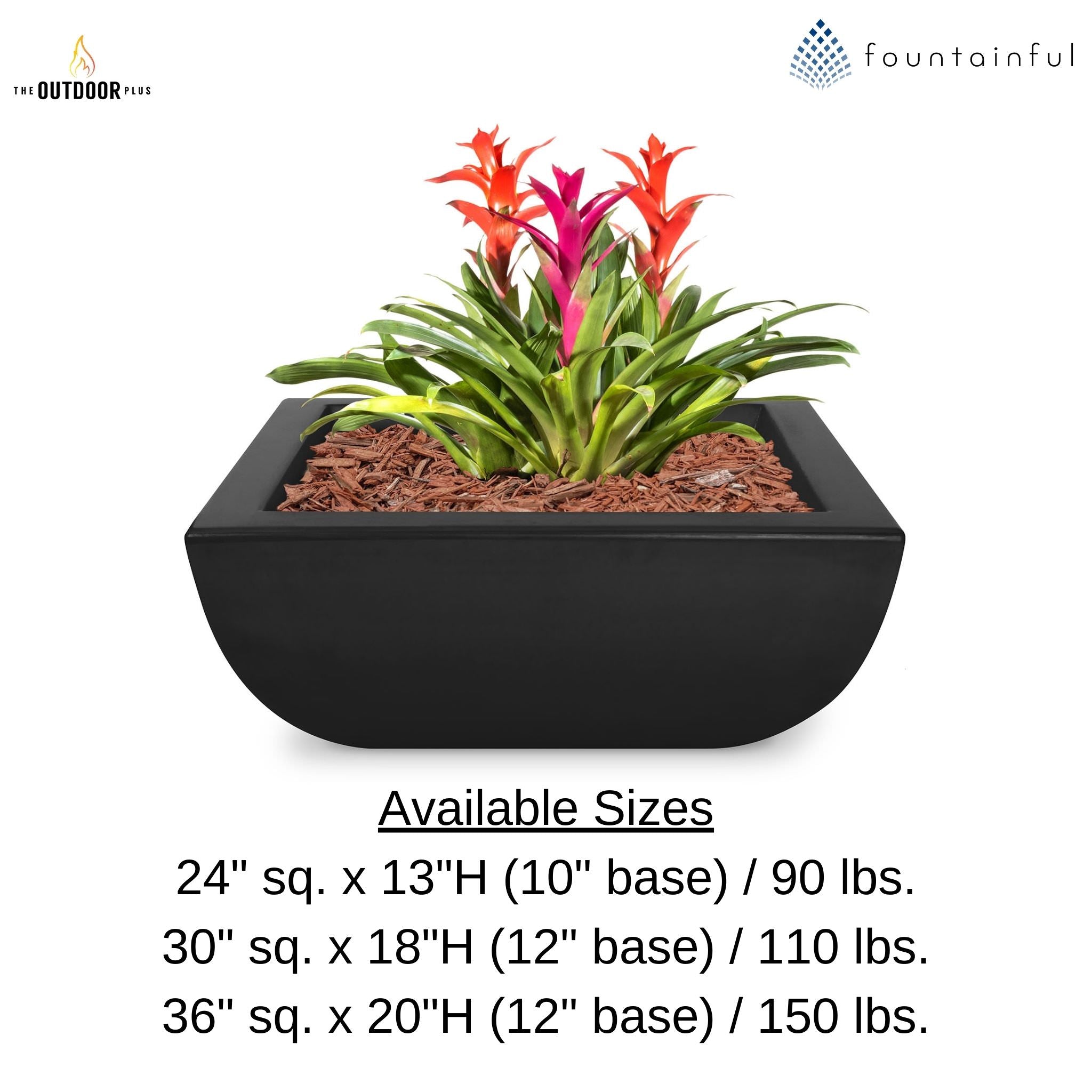 Avalon Concrete Planter Bowl - The Outdoor Plus
