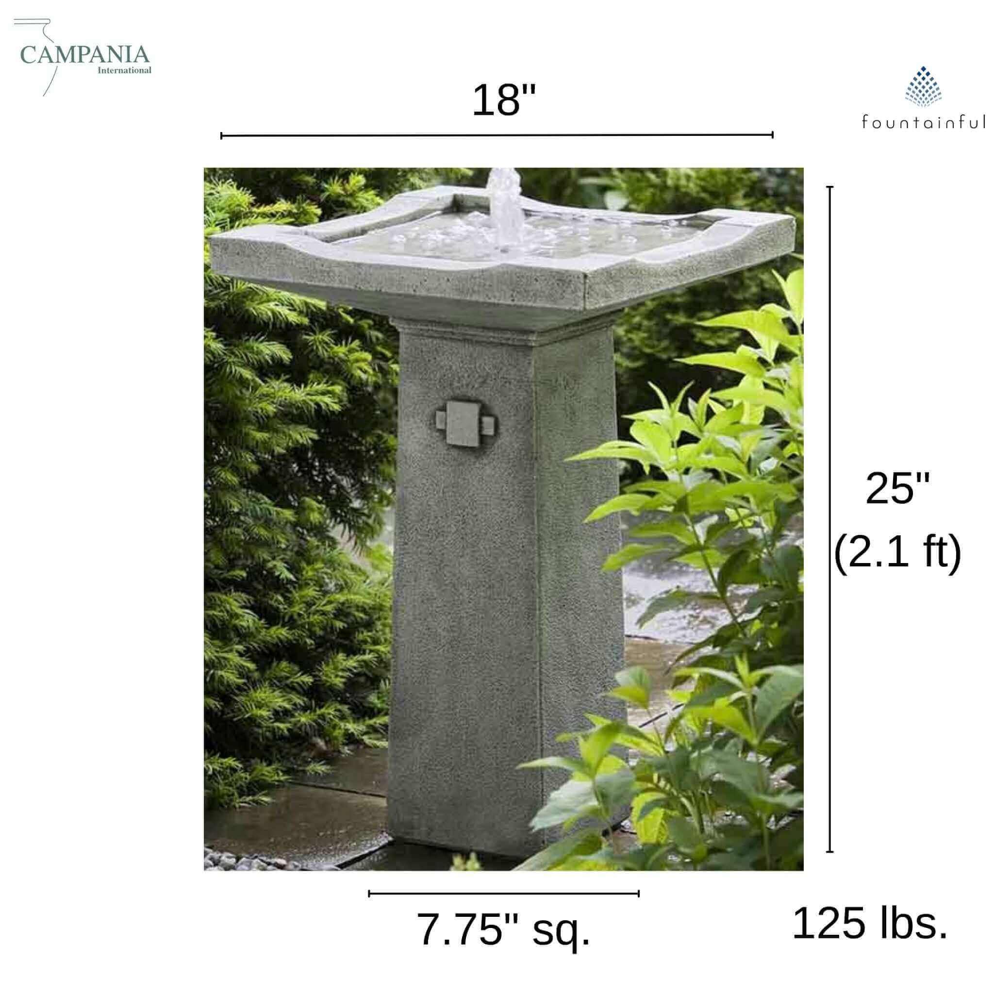 Bjorn Concrete Fountain - Campania #FT107
