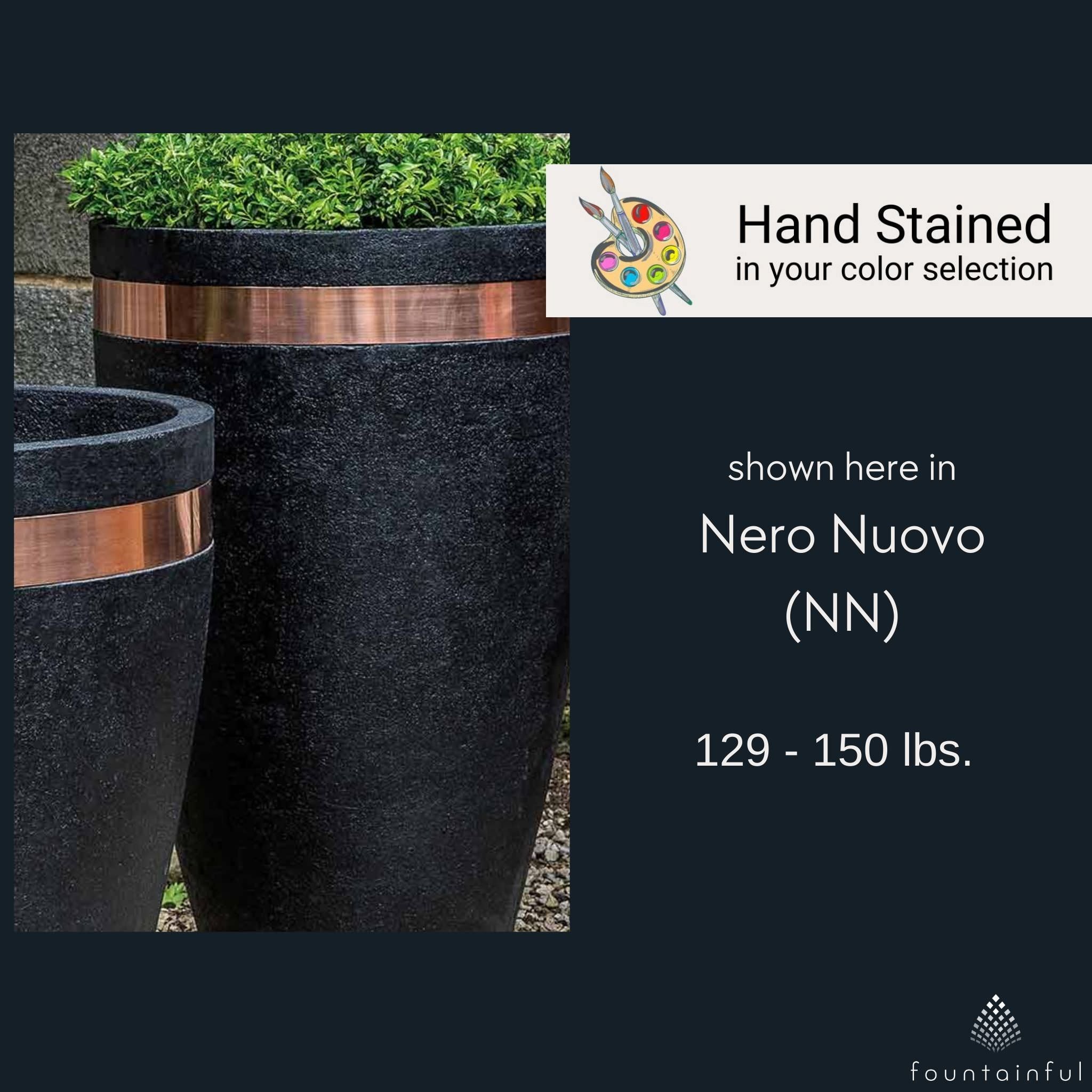 Moderne Tapered Concrete Planters - Campania