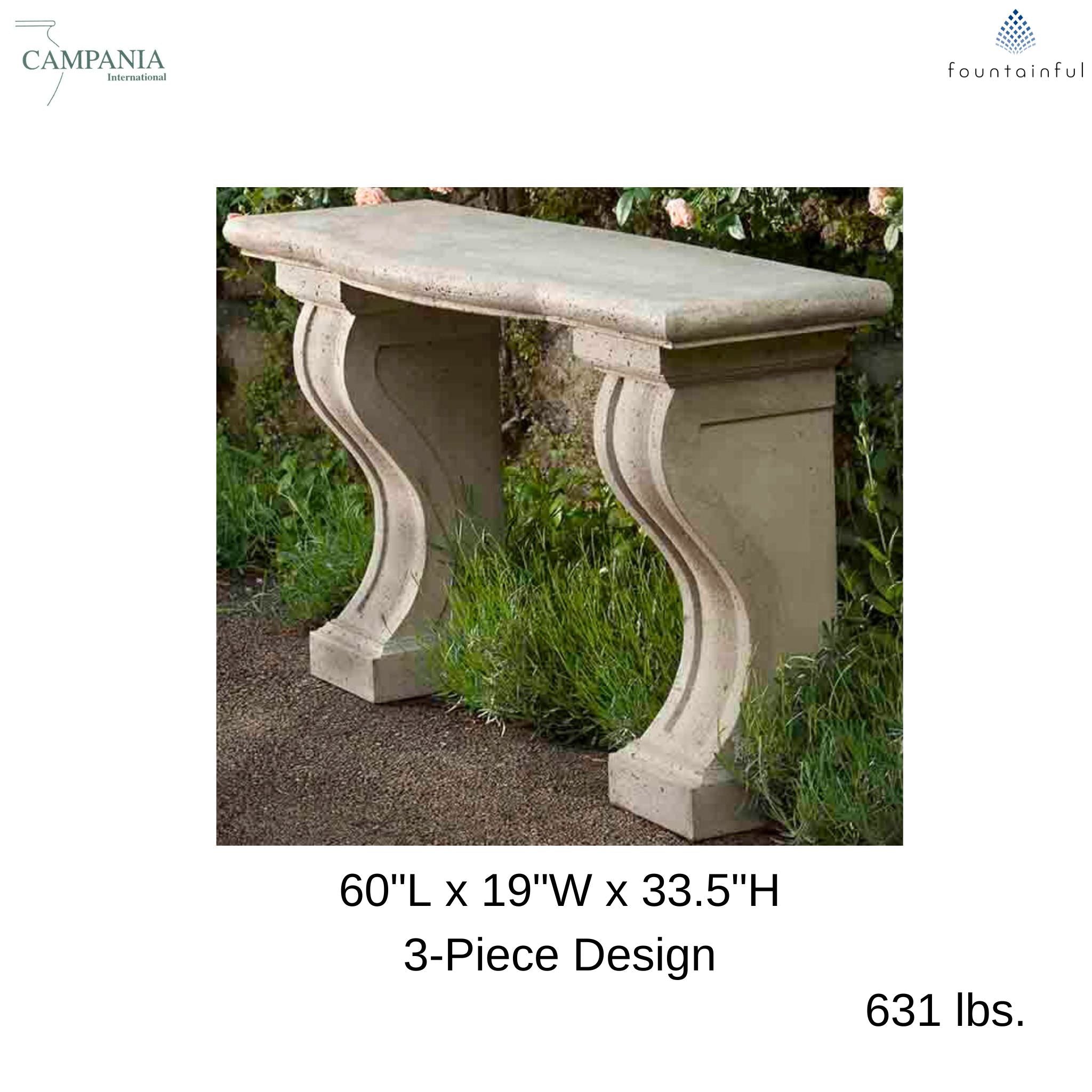 Loire Concrete Garden Table - Campania T113