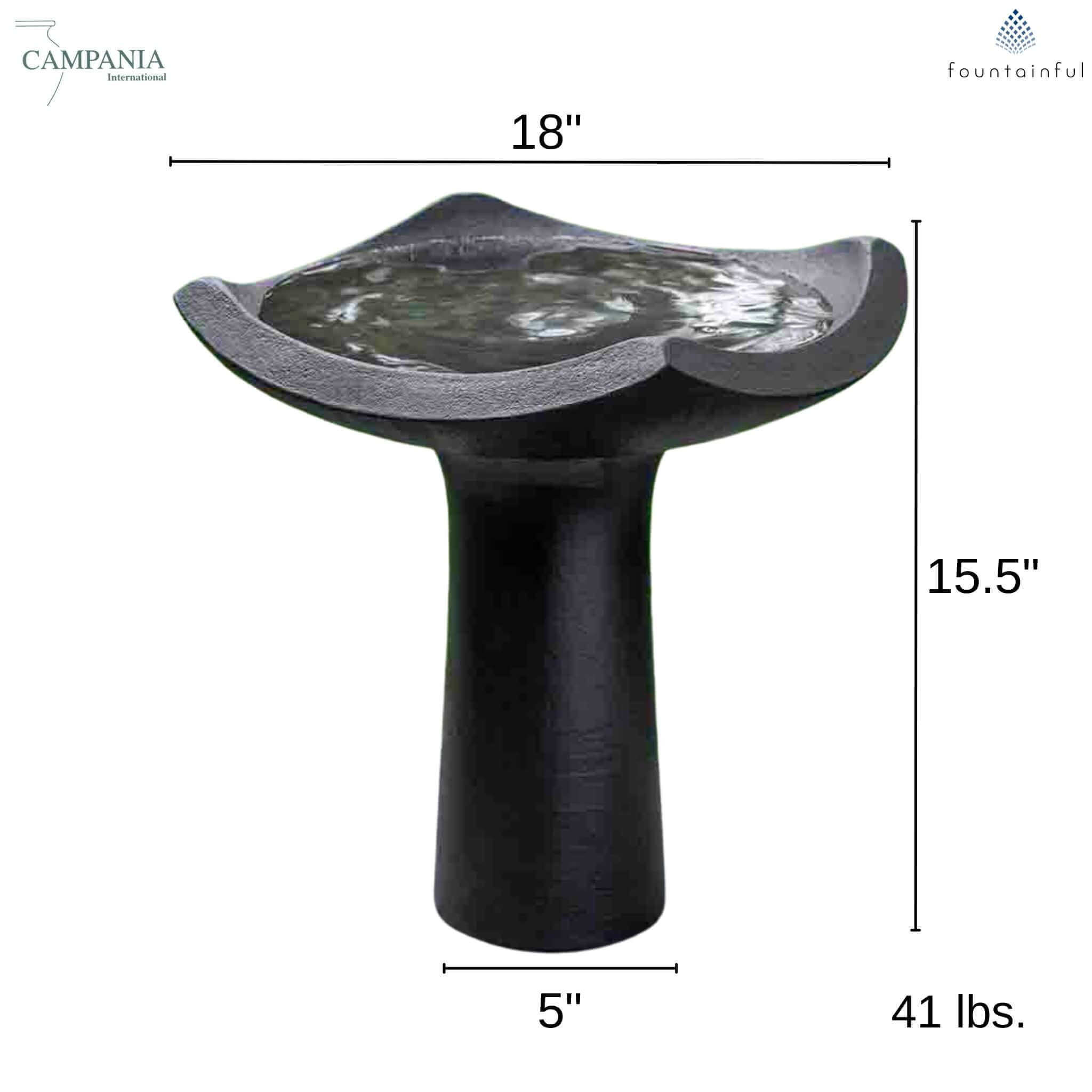Oslo Concrete Bird Bath - Campania #B107