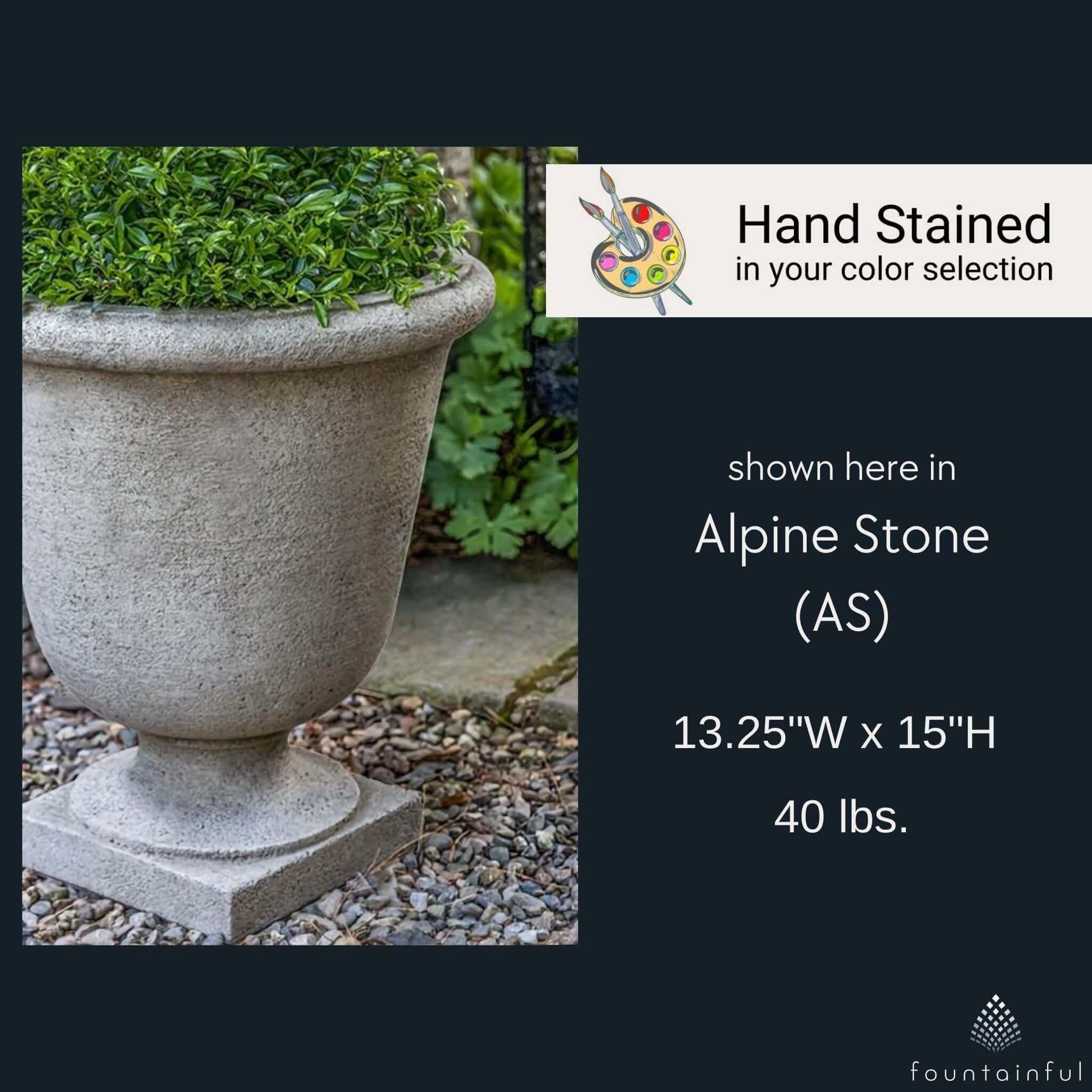 Hampton Terrace Concrete Urn Planter - Campania #P879
