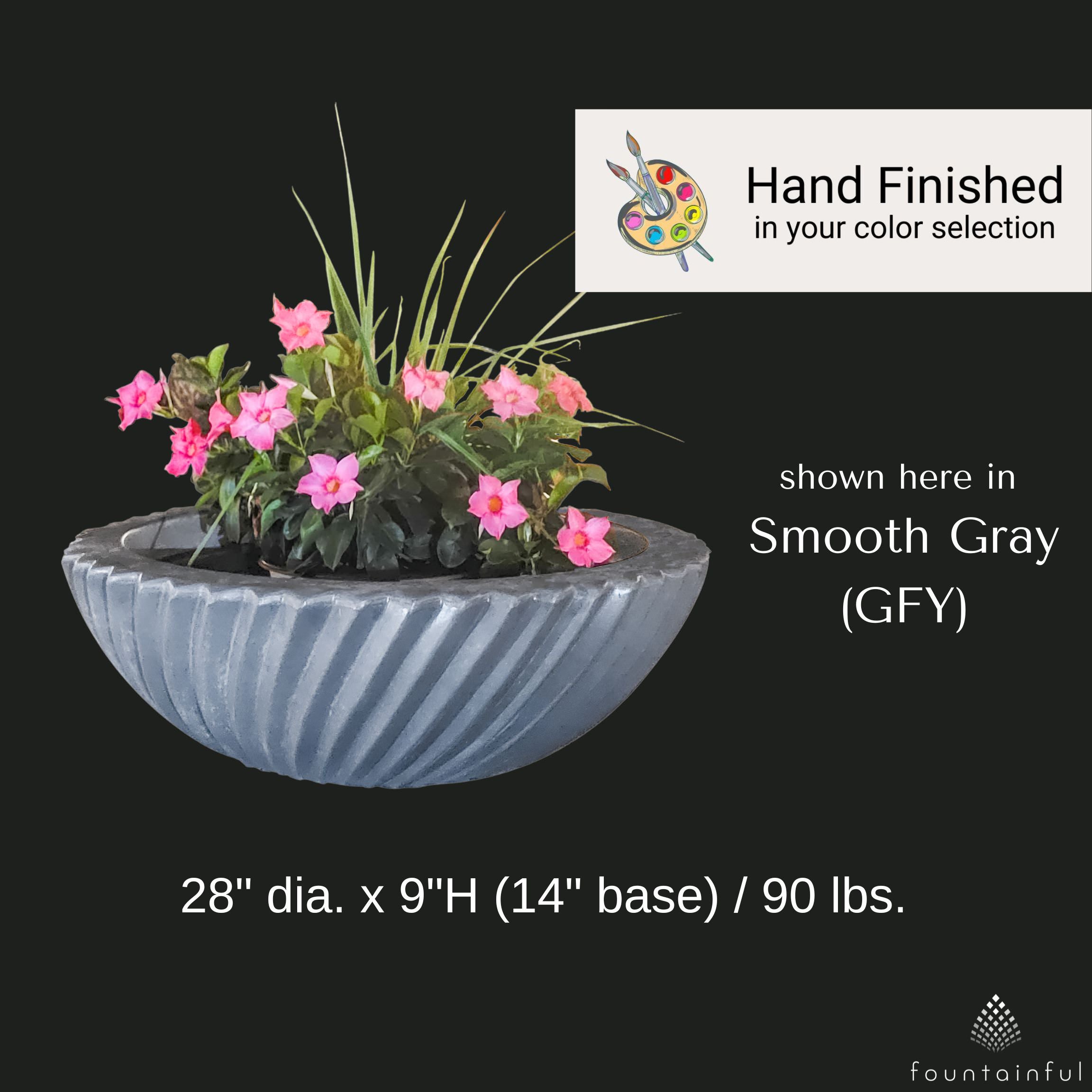 Sedona 2.0 Concrete Planter Bowl - The Outdoor Plus