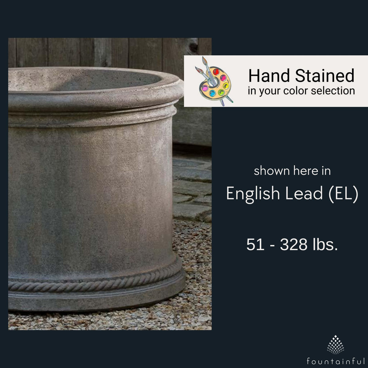 Gramercy Round Concrete Planters - Campania