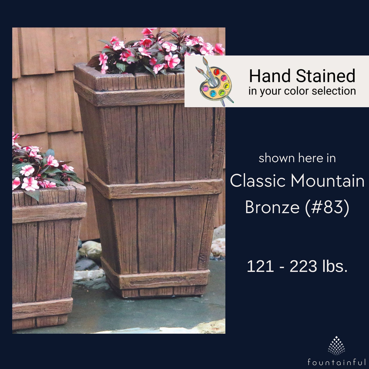 Castaway Square Concrete Planters - Massarellis