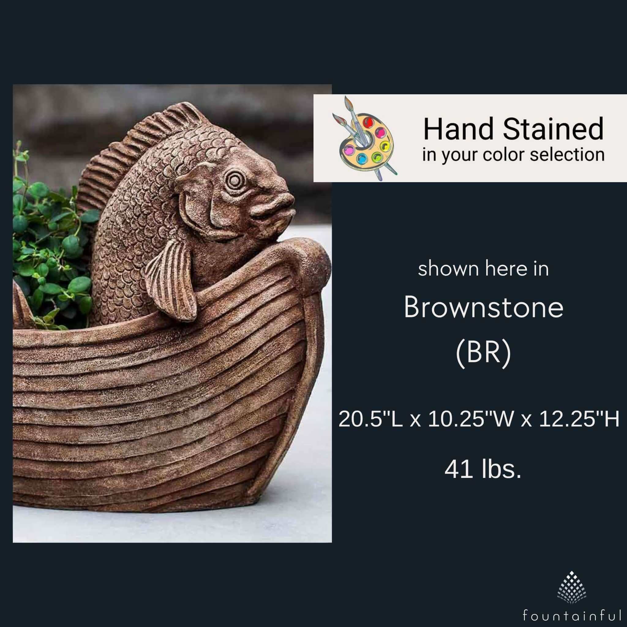 Fish Out of Water Concrete Planter - Campania #P753