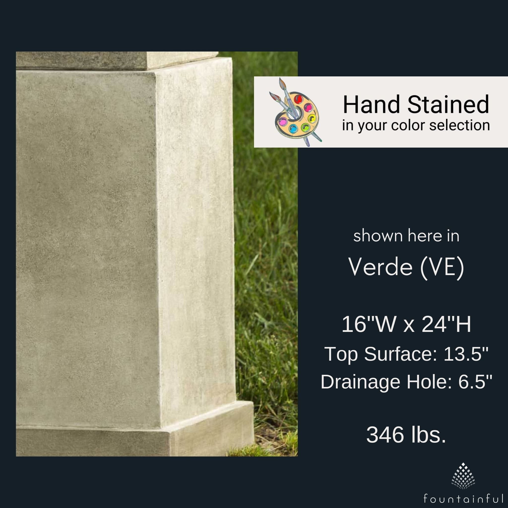 Savoy Modern Concrete Planter Pedestal - Campania #PD194