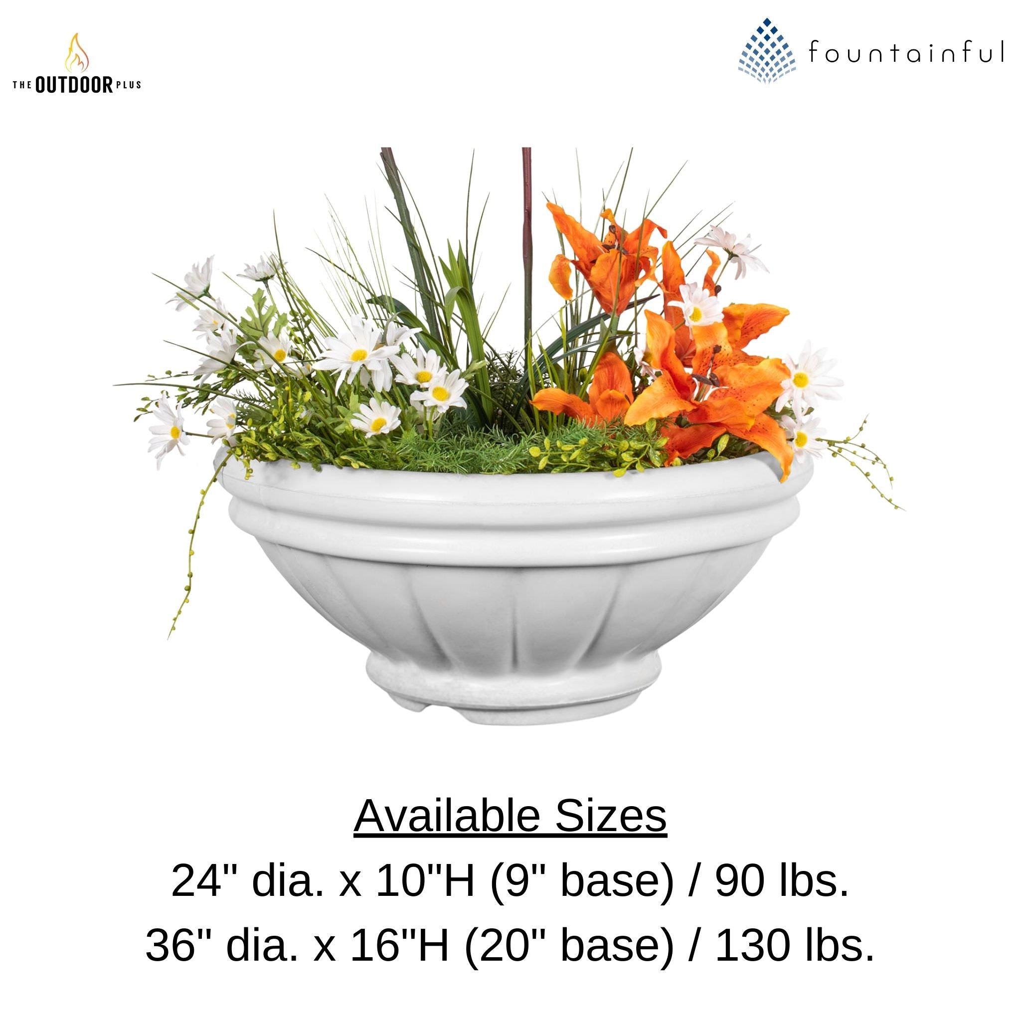 Roma Concrete Planter Bowl - The Outdoor Plus