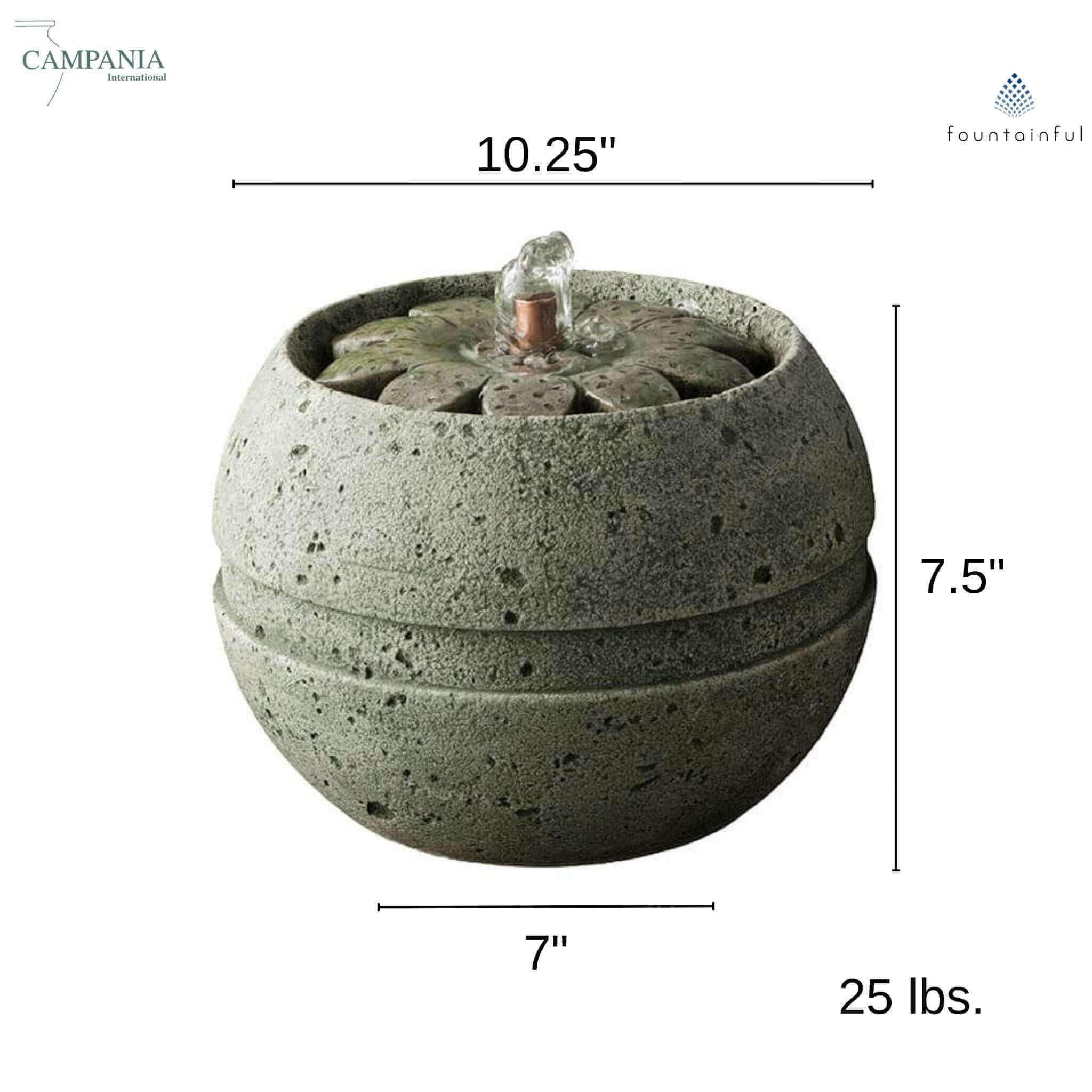 The Rosette M-Series Concrete Fountain - Campania #FT164