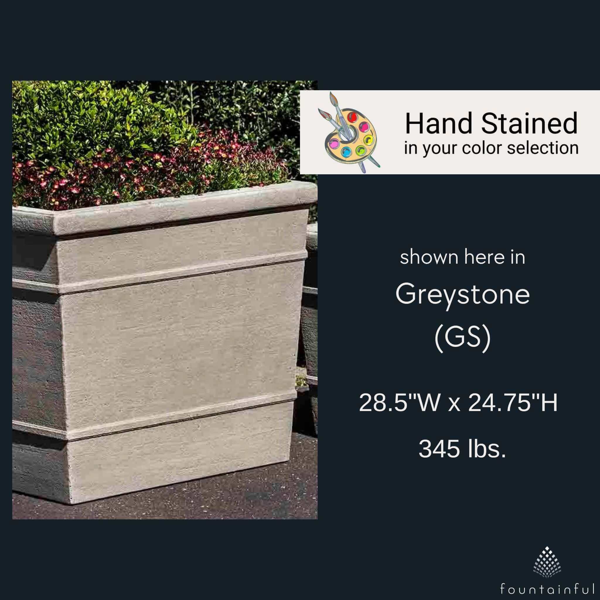 Marin Large Concrete Box Planter - Campania #P736