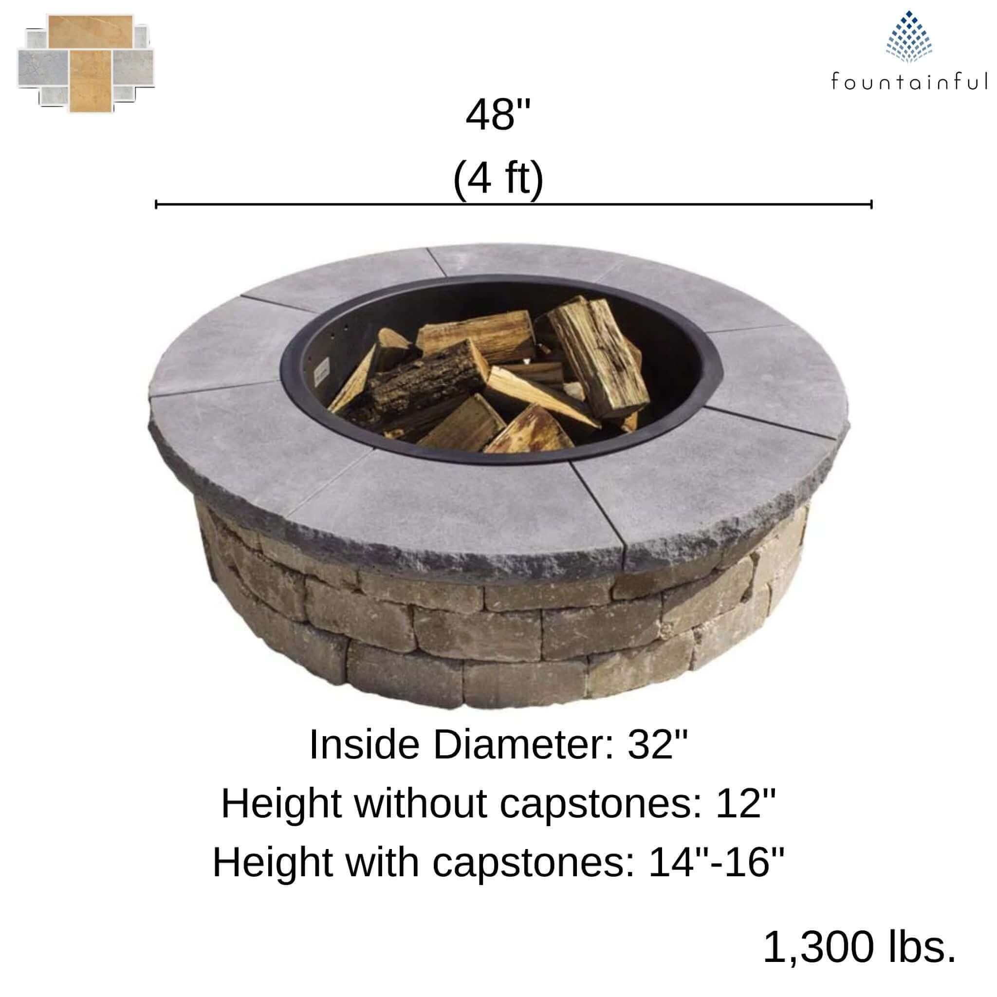 DIY Round Wood Burning Fire Pit Kit