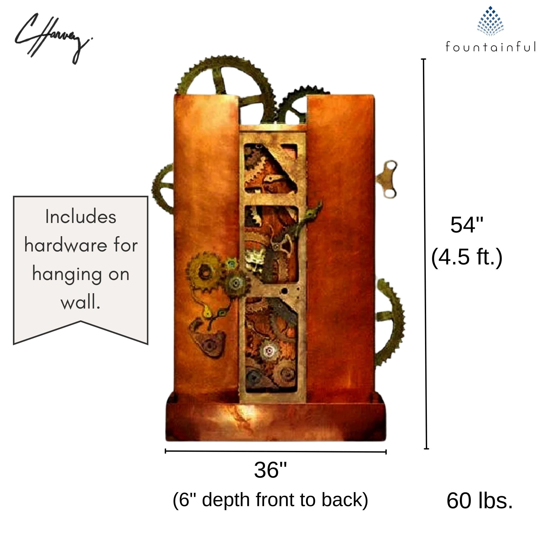 Da Vinci Decoder Sculpture Wall Fountain - CHG