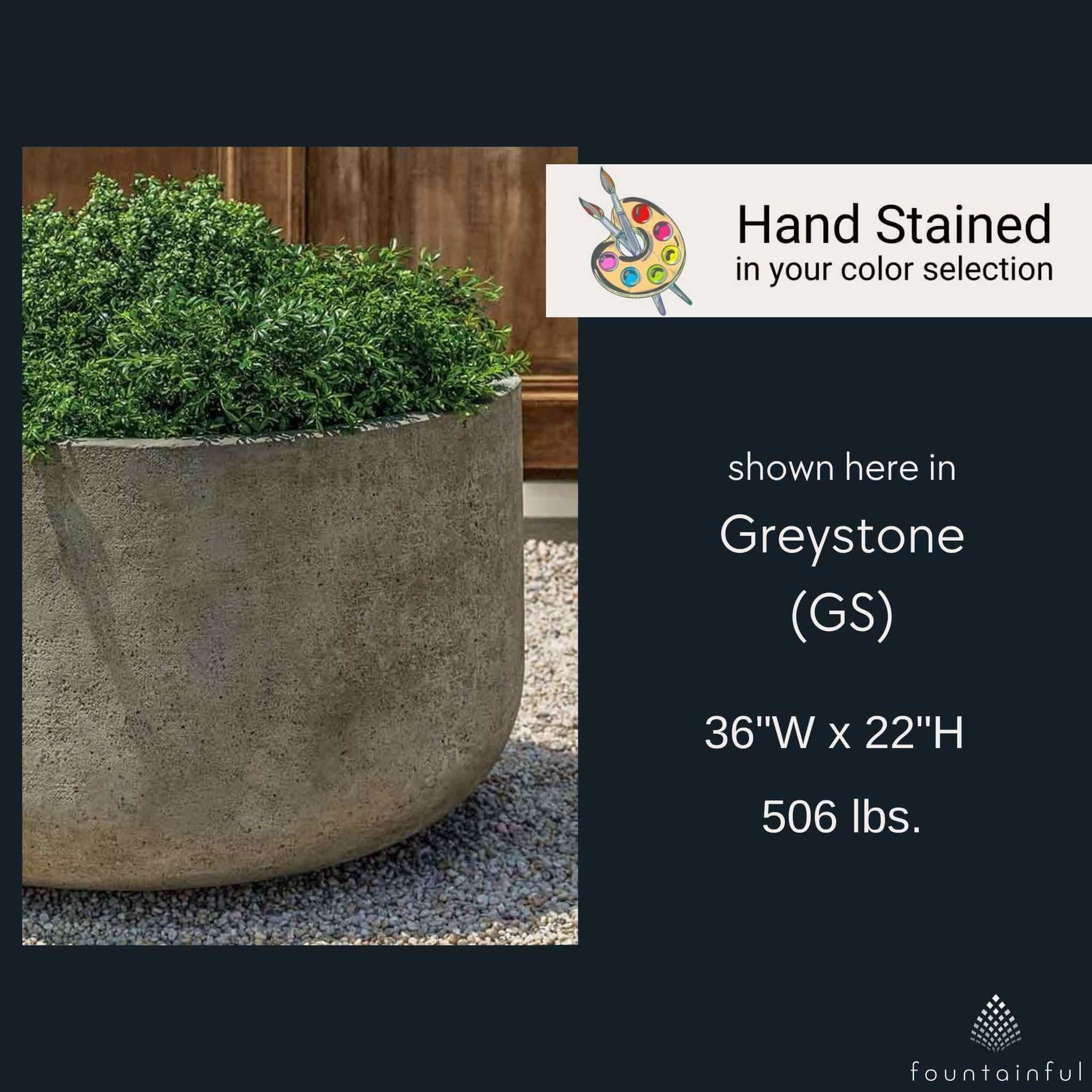 Low Tribeca XL Concrete Planter - Campania #P870