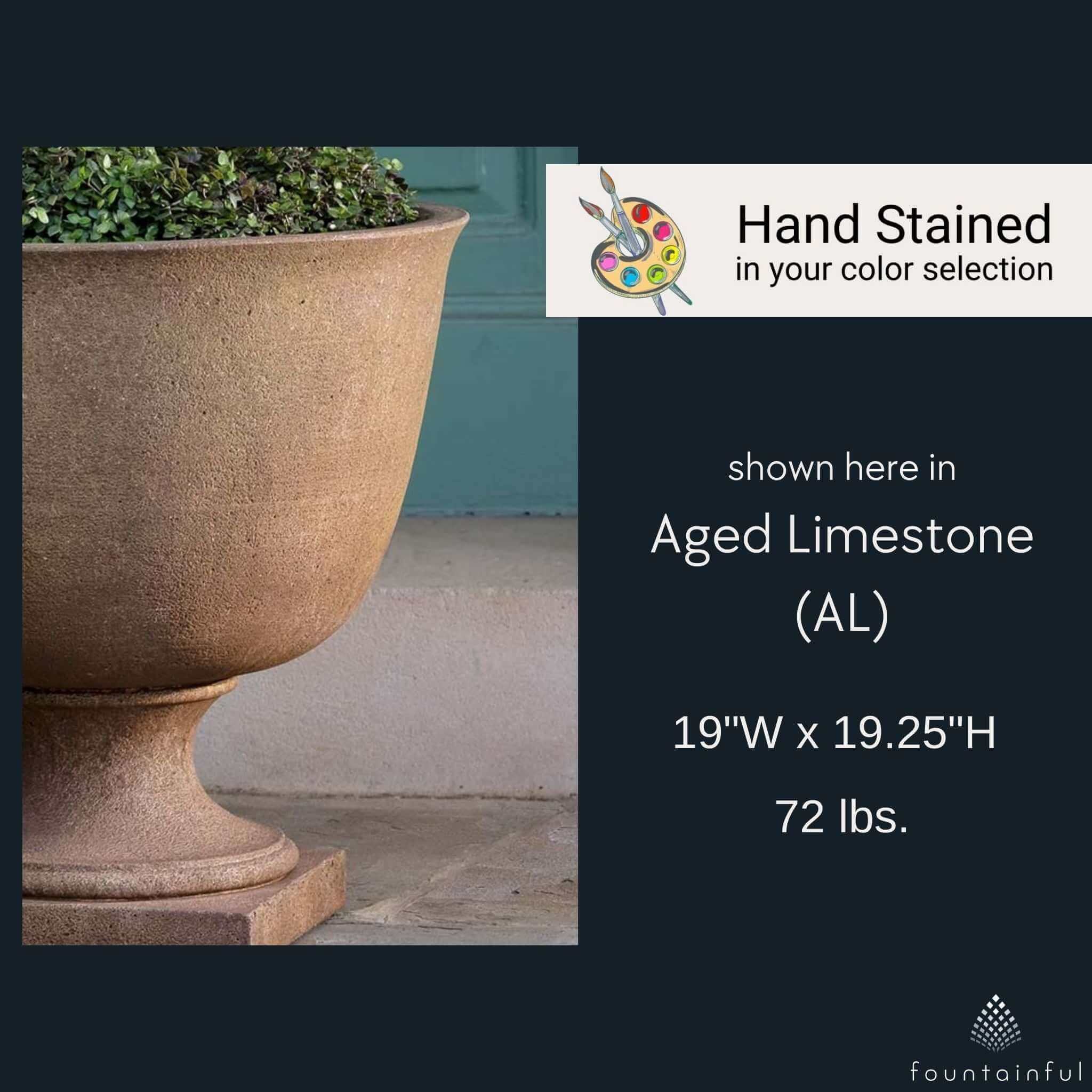 Hampstead Extra Large Concrete Urn Planter - Campania #P958