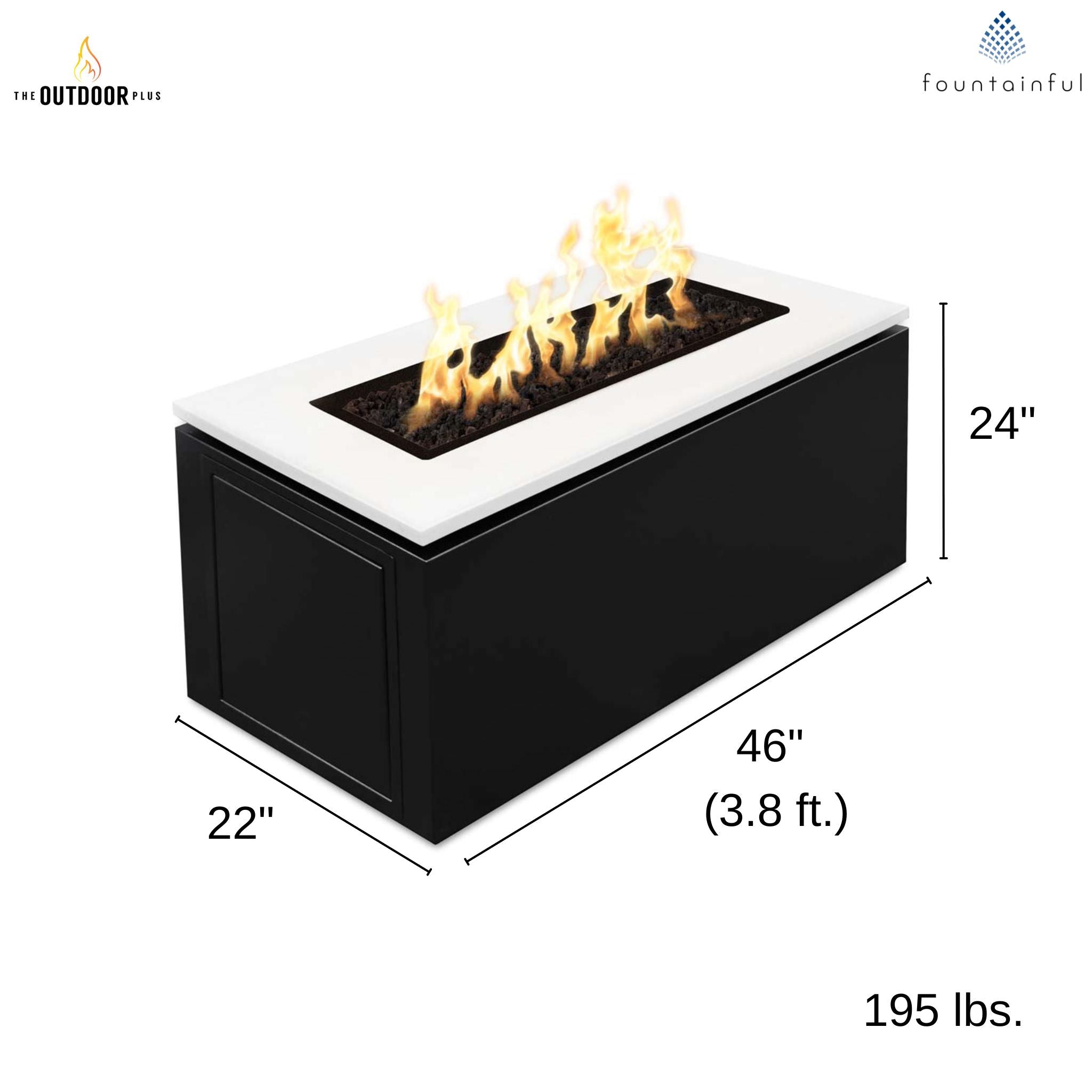 Merona Steel Gas Fire Pit - Outdoor Plus