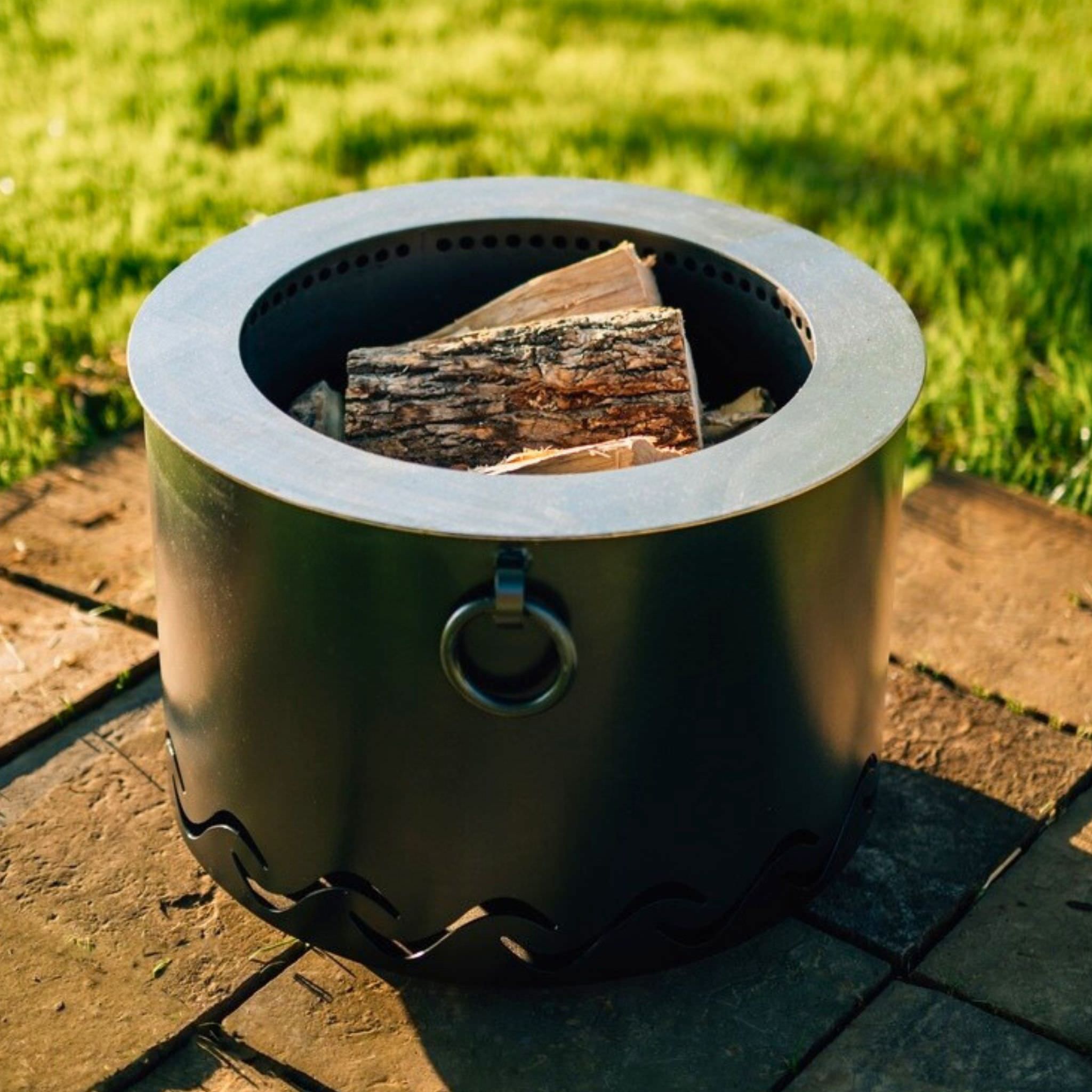 Mesa Smokeless Wood Burning Steel Fire Pit - Fire Pit Art