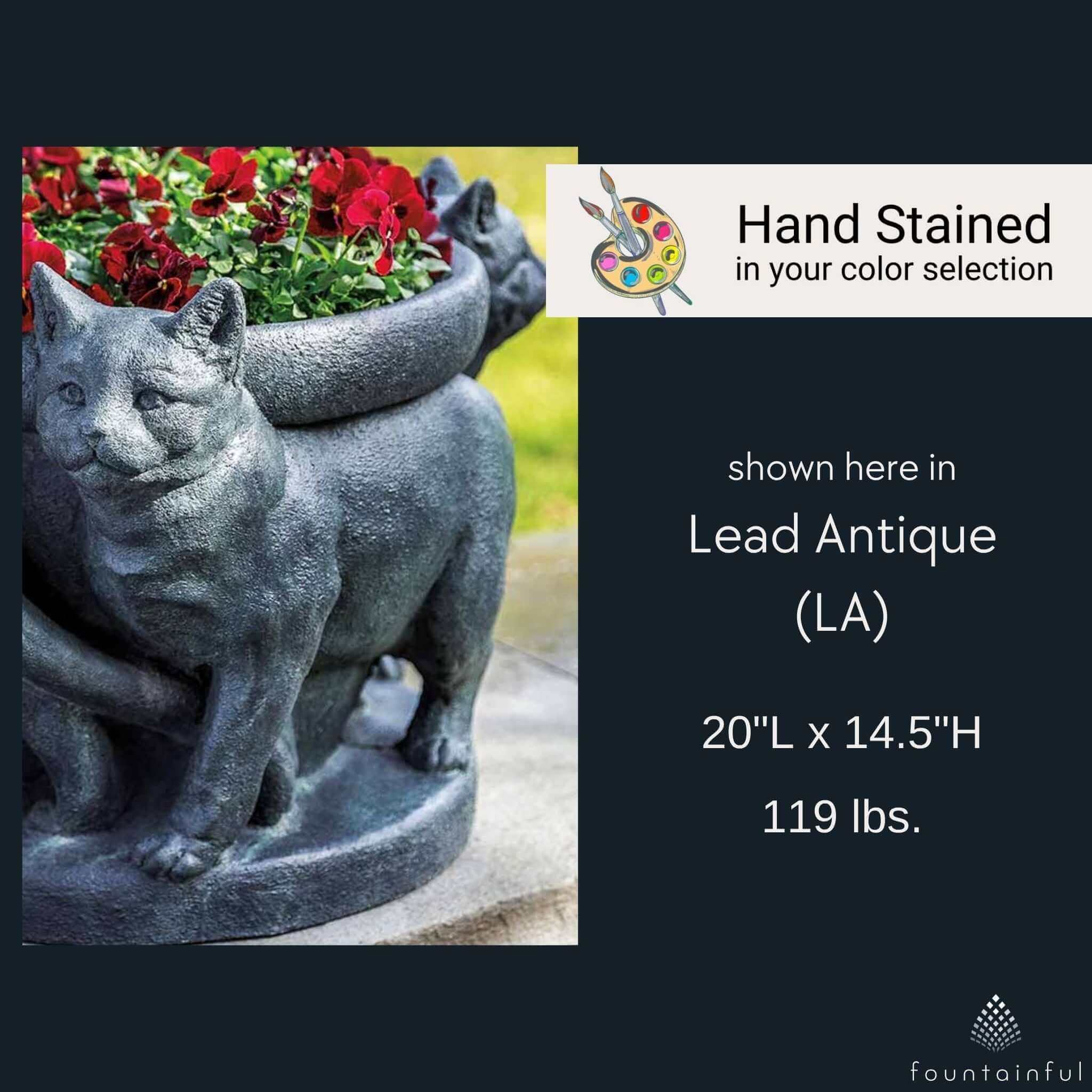 Cats Concrete Planter - Campania #P859