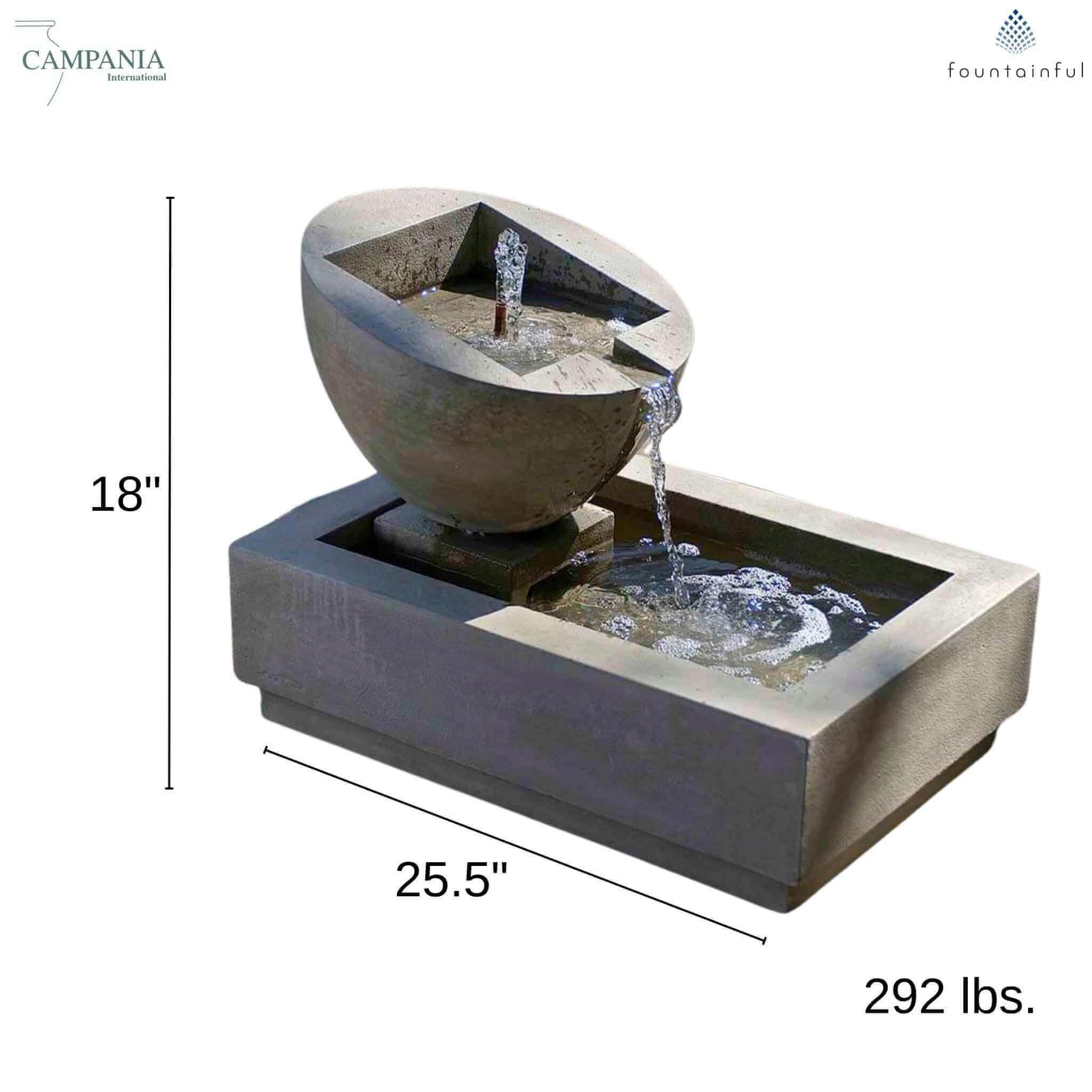 The Genesis II Concrete Fountain - Campania #FT73