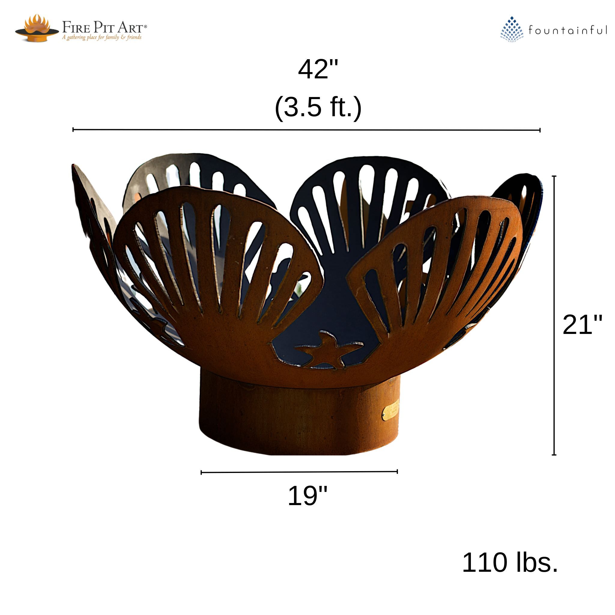 Barefoot Beach Gas Fire Pit in Steel - Fire Pit Art
