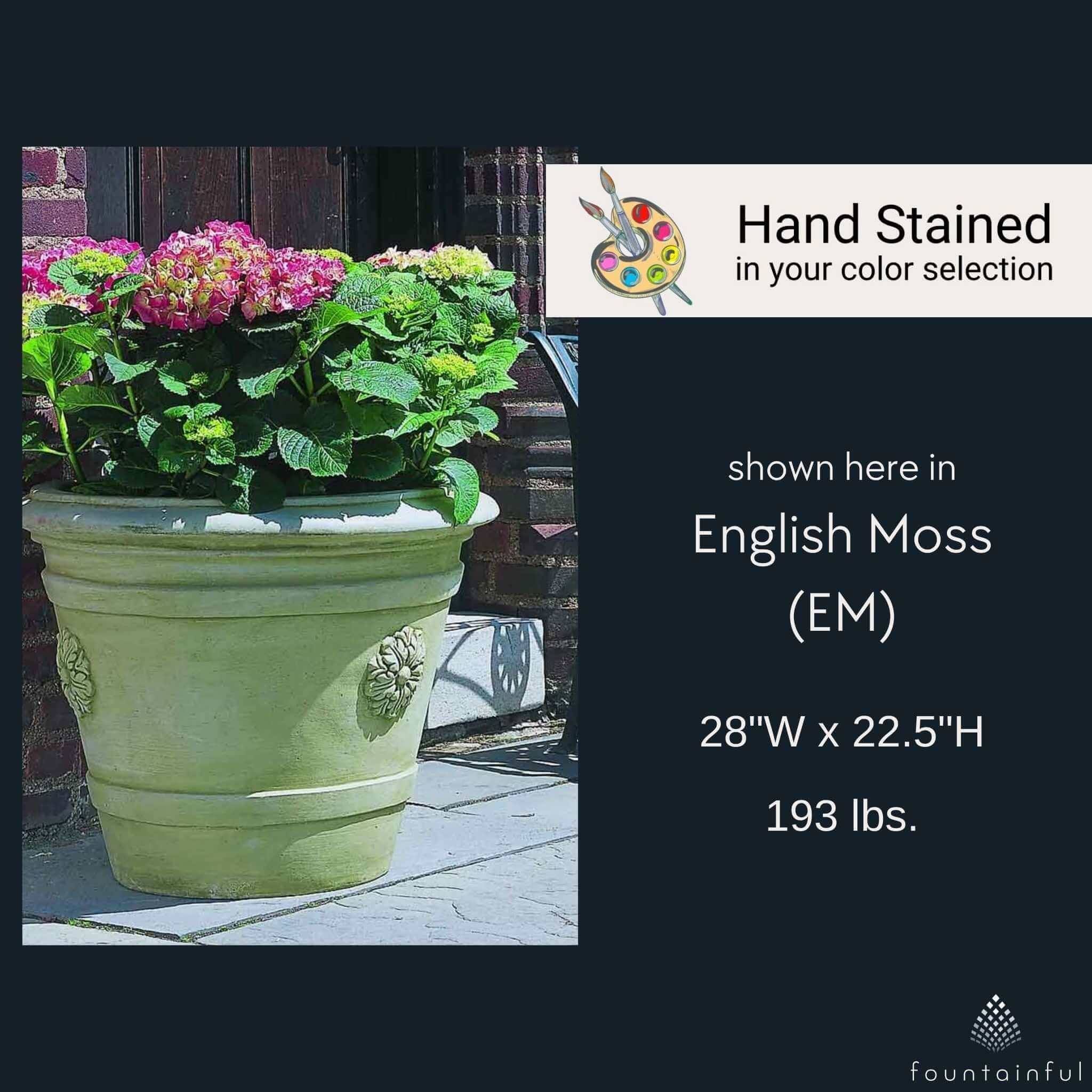 Certosa Medallion Concrete Planter - Campania #P297