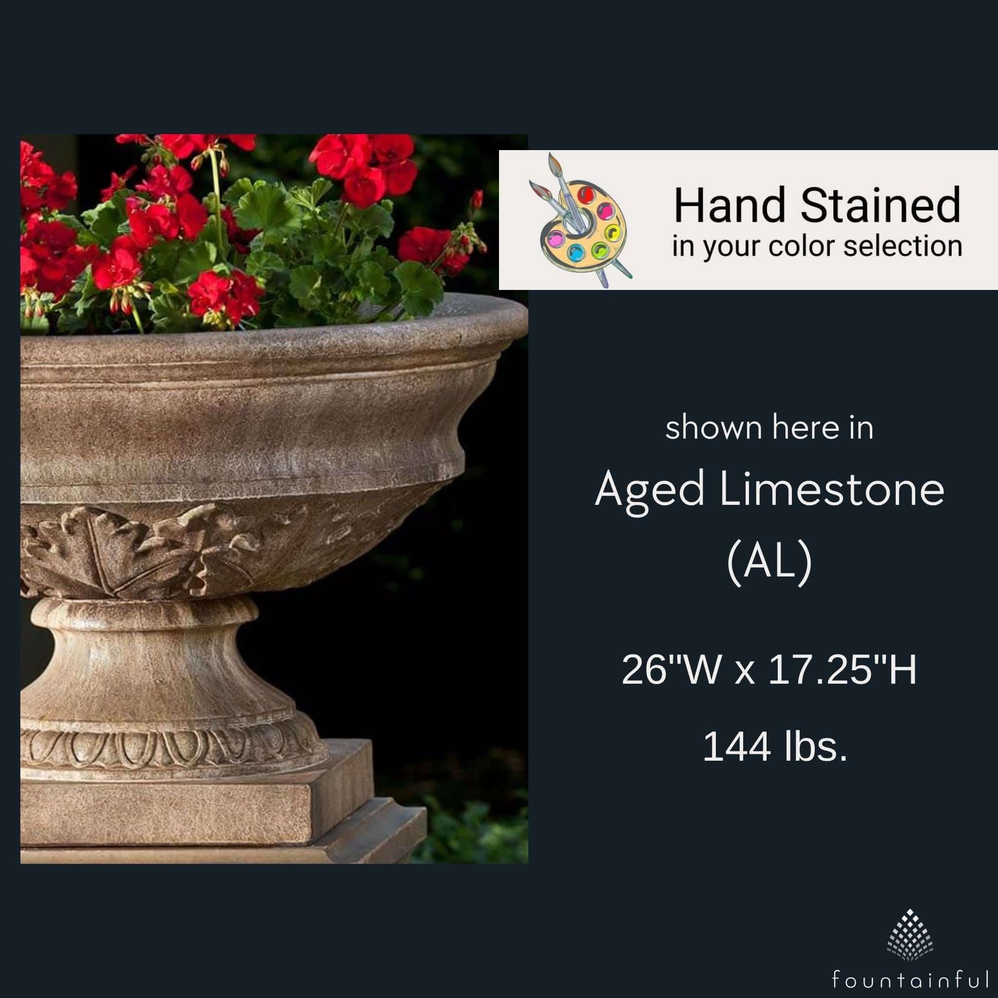 Coachhouse Concrete Urn Planter - Campania #P595