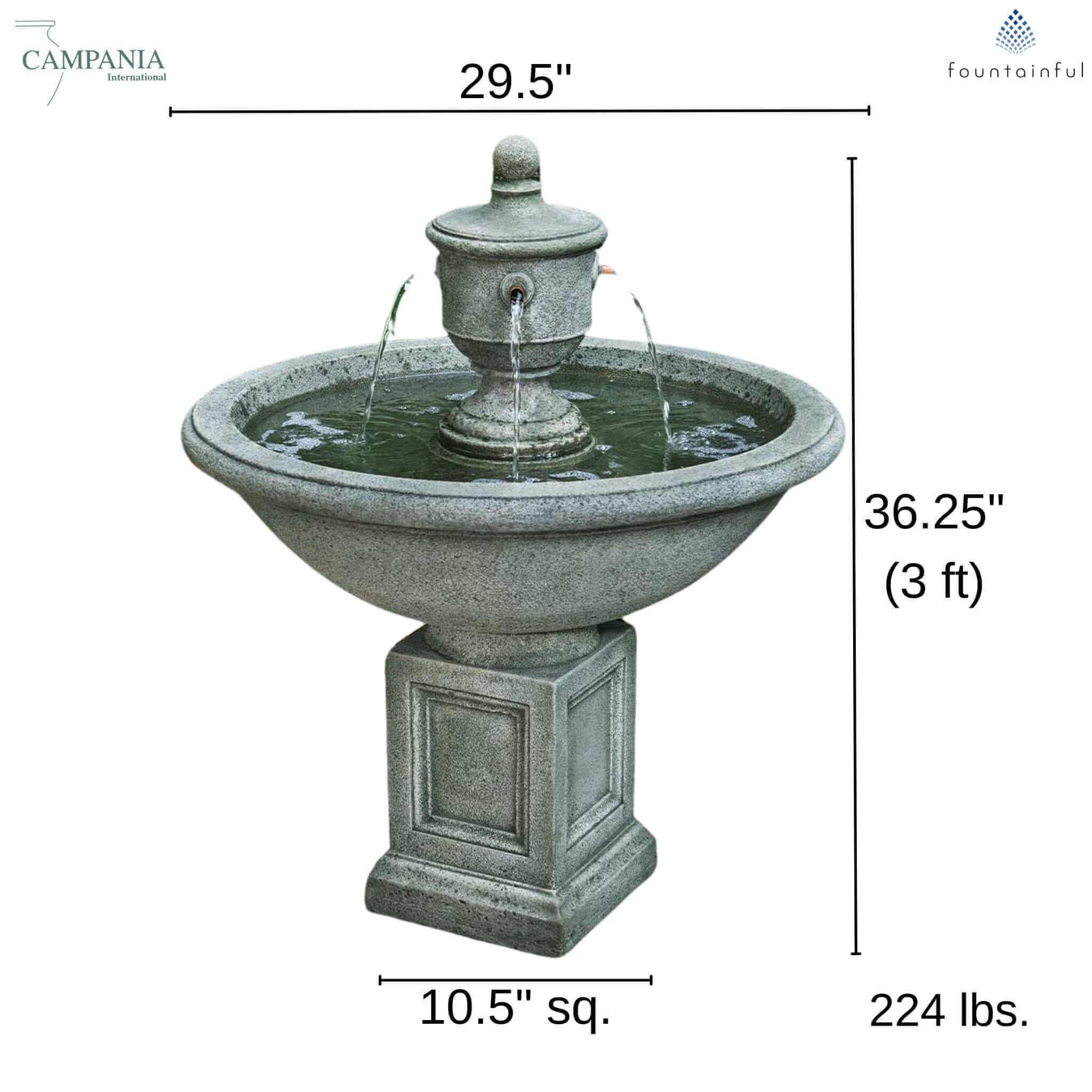 Rochefort Concrete Fountain - Campania #FT254