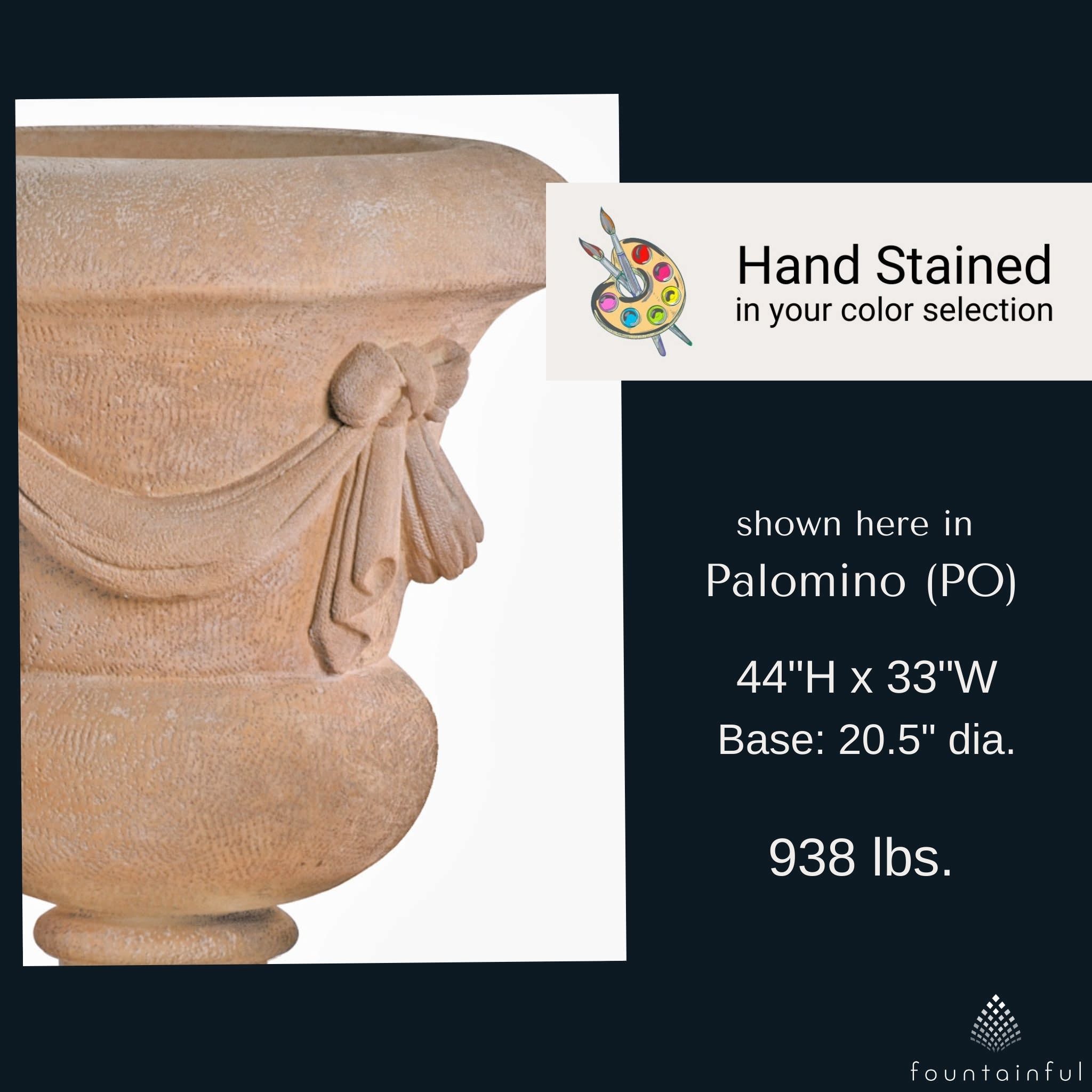 Venetian Urn XL Concrete Planter - Fiore #6018XL