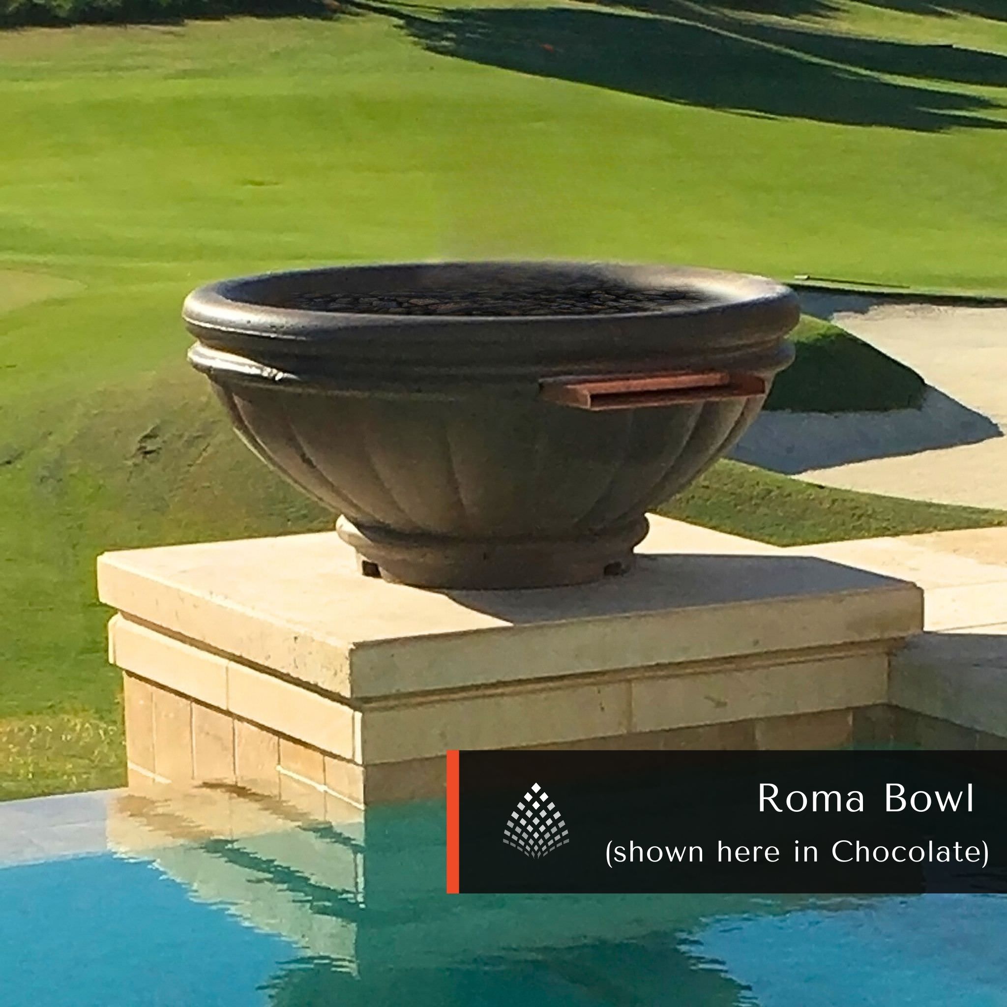 Roma Concrete Water Bowl - The Outdoor Plus
