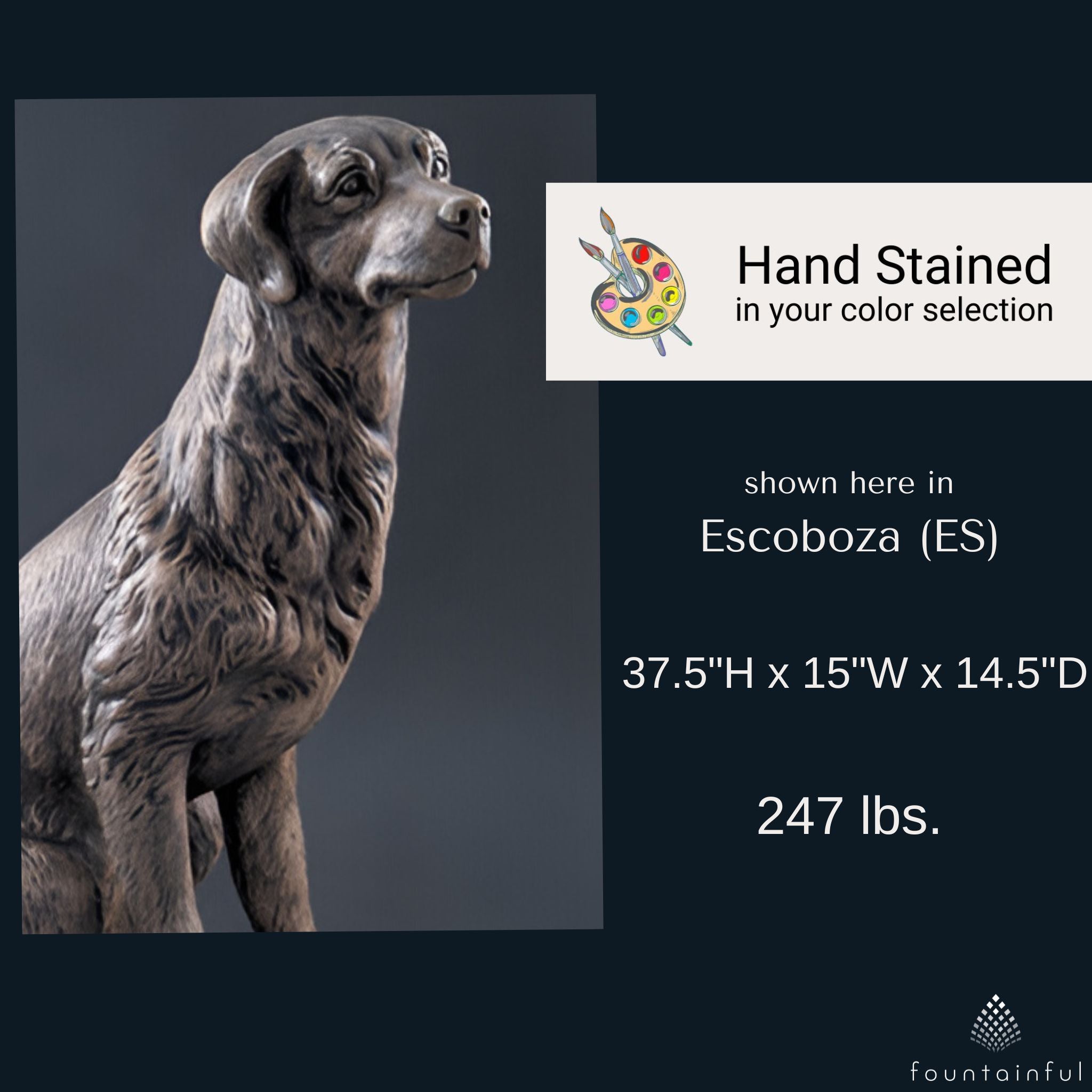 Labrador Concrete Garden Statue - Fiore #502