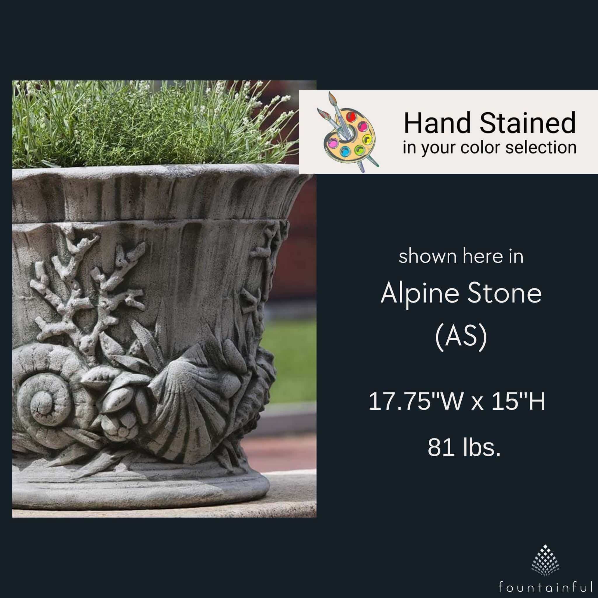 Smithsonian Chesapeake Concrete Urn Planter - Campania #P522