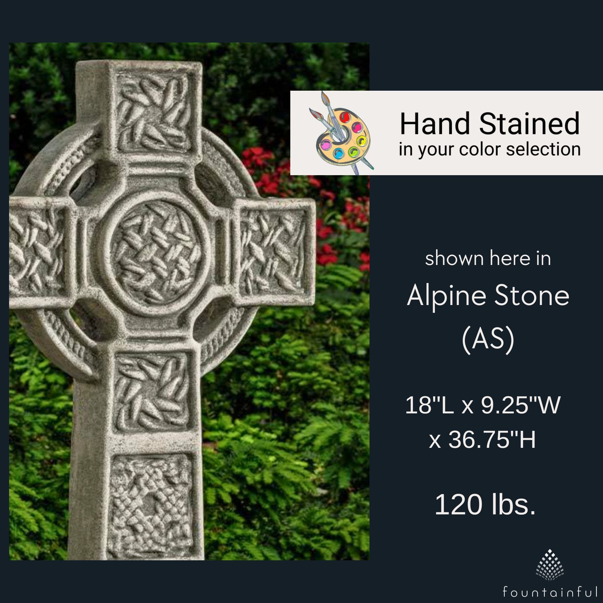 Donegal Cross Concrete Garden Statue - Campania #R128