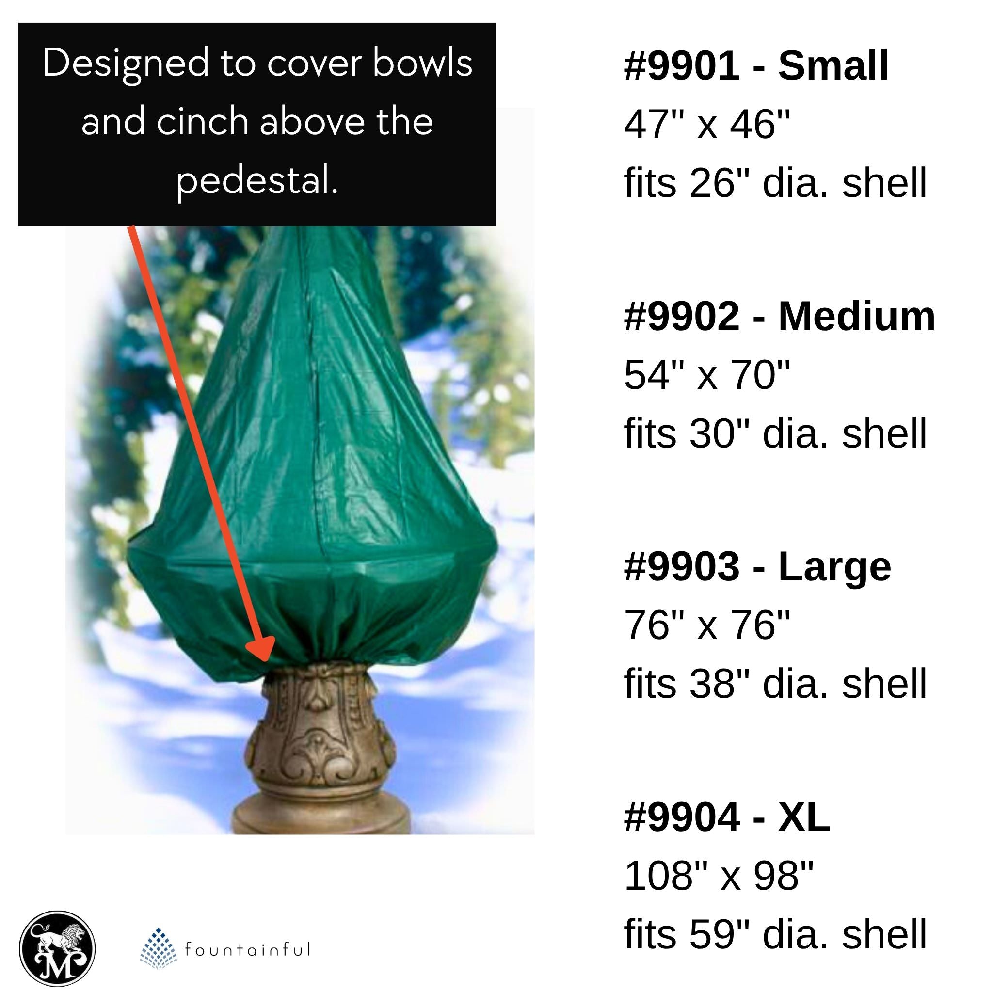Fountain Covers - 4 Sizes - Massarelli