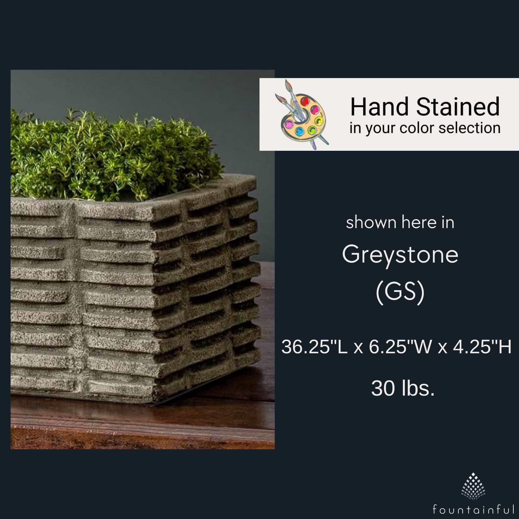 Weft Long Concrete Planter - Campania #P935