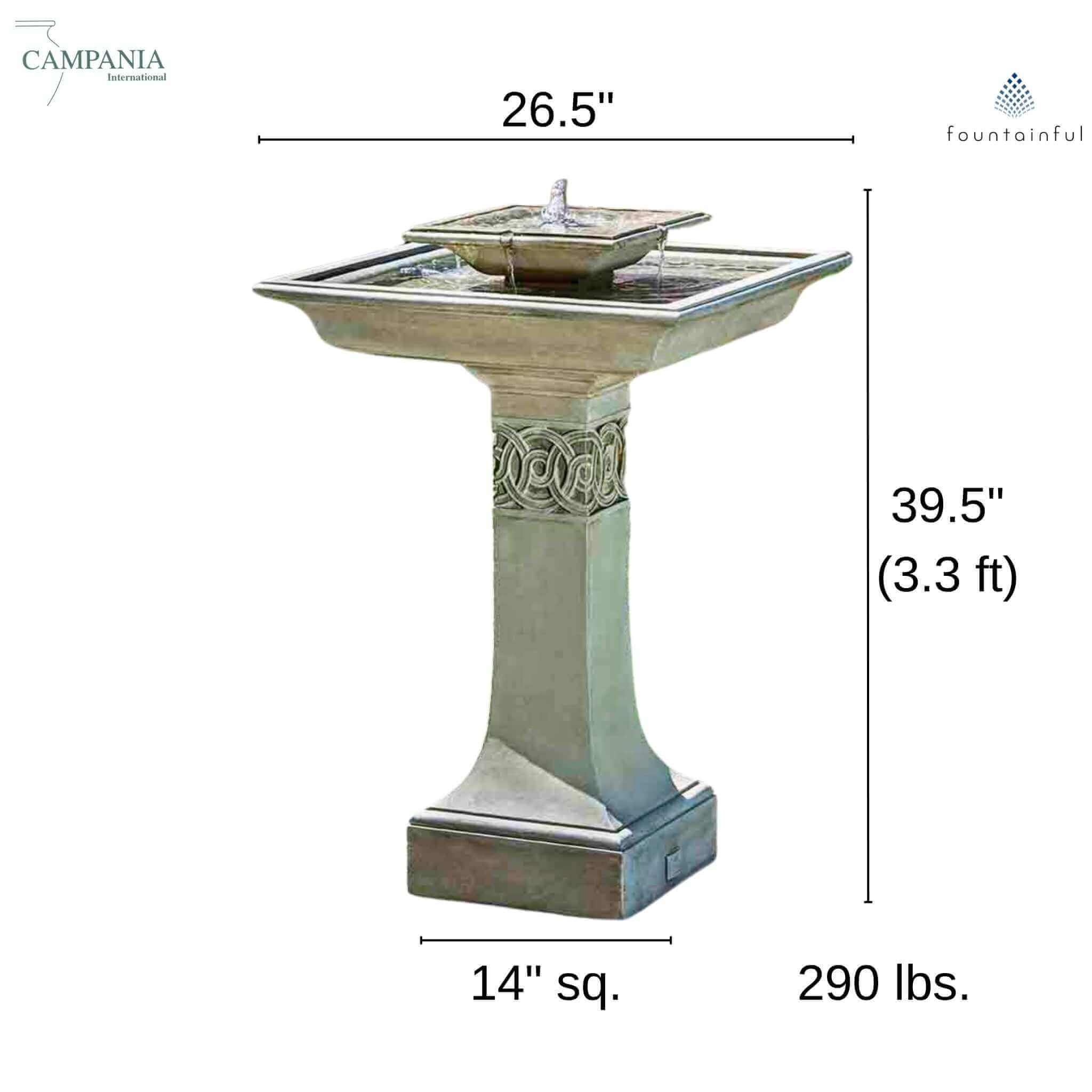 Portwenn Concrete Fountain - Campania #FT214