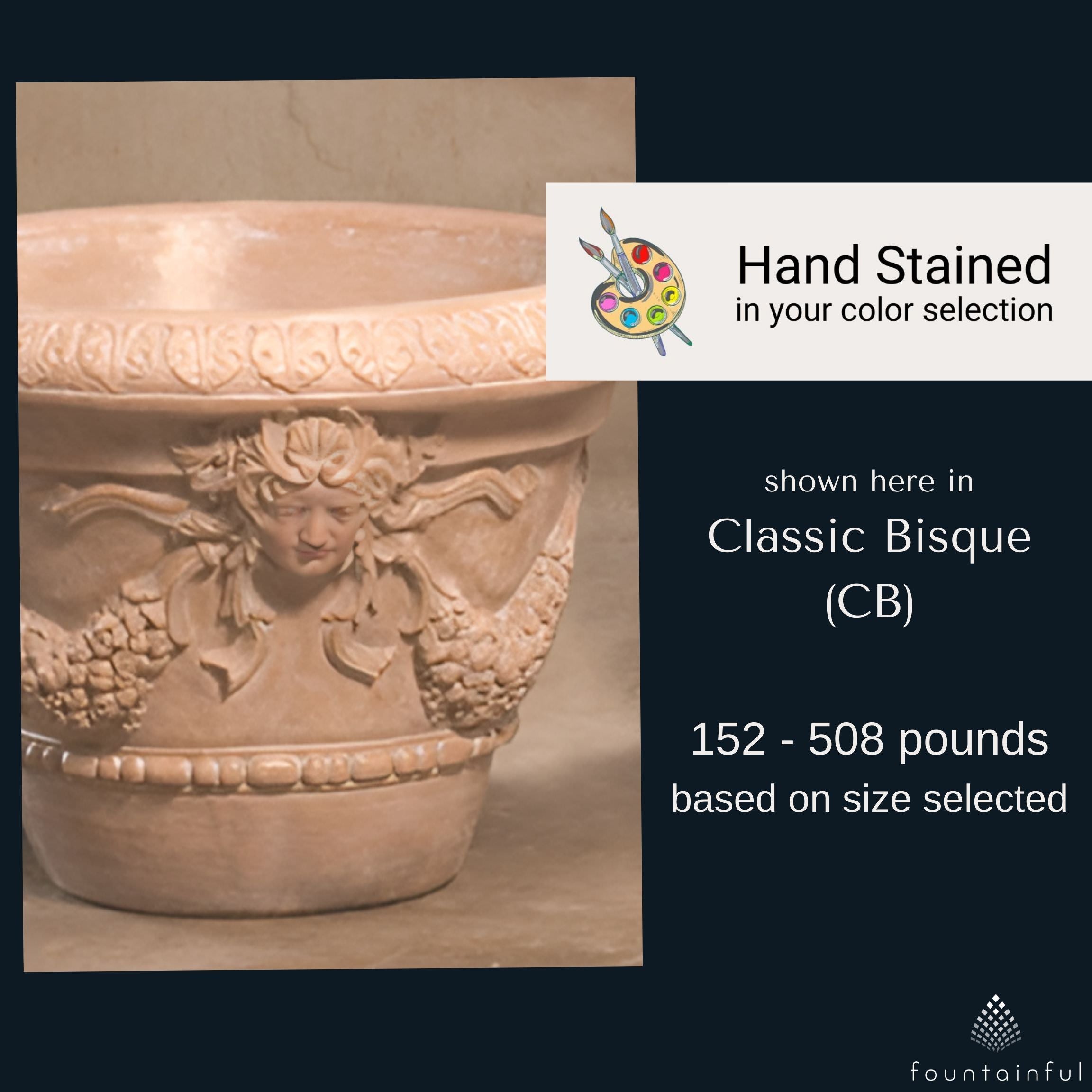 Garland Pot Concrete Planters - Fiore #657