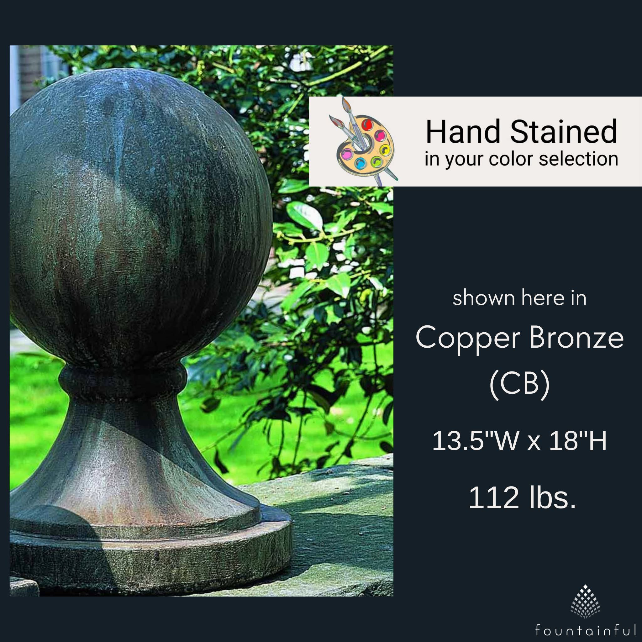 Large Sphere Concrete Garden Statue - Campania #S204