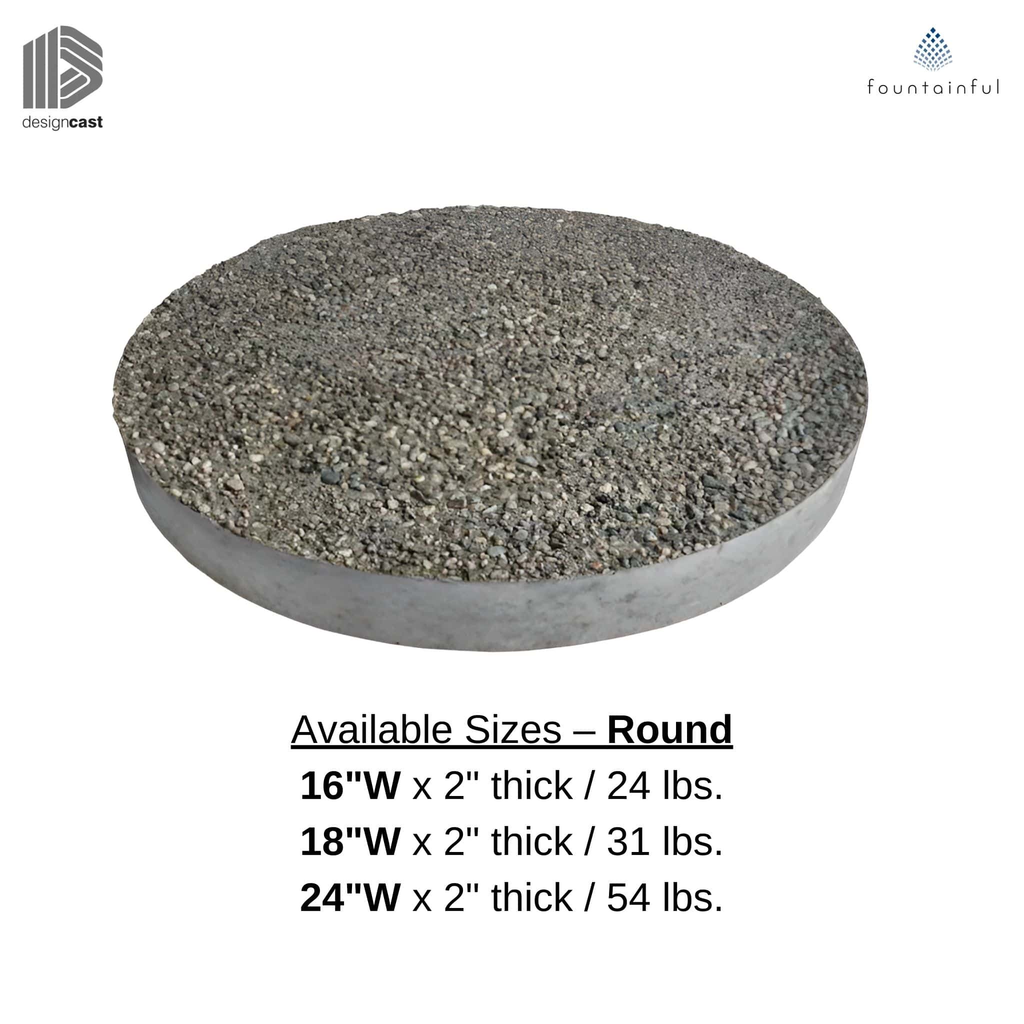 Exposed Aggregate Concrete Stepping Stones | 14-stone/Pallet