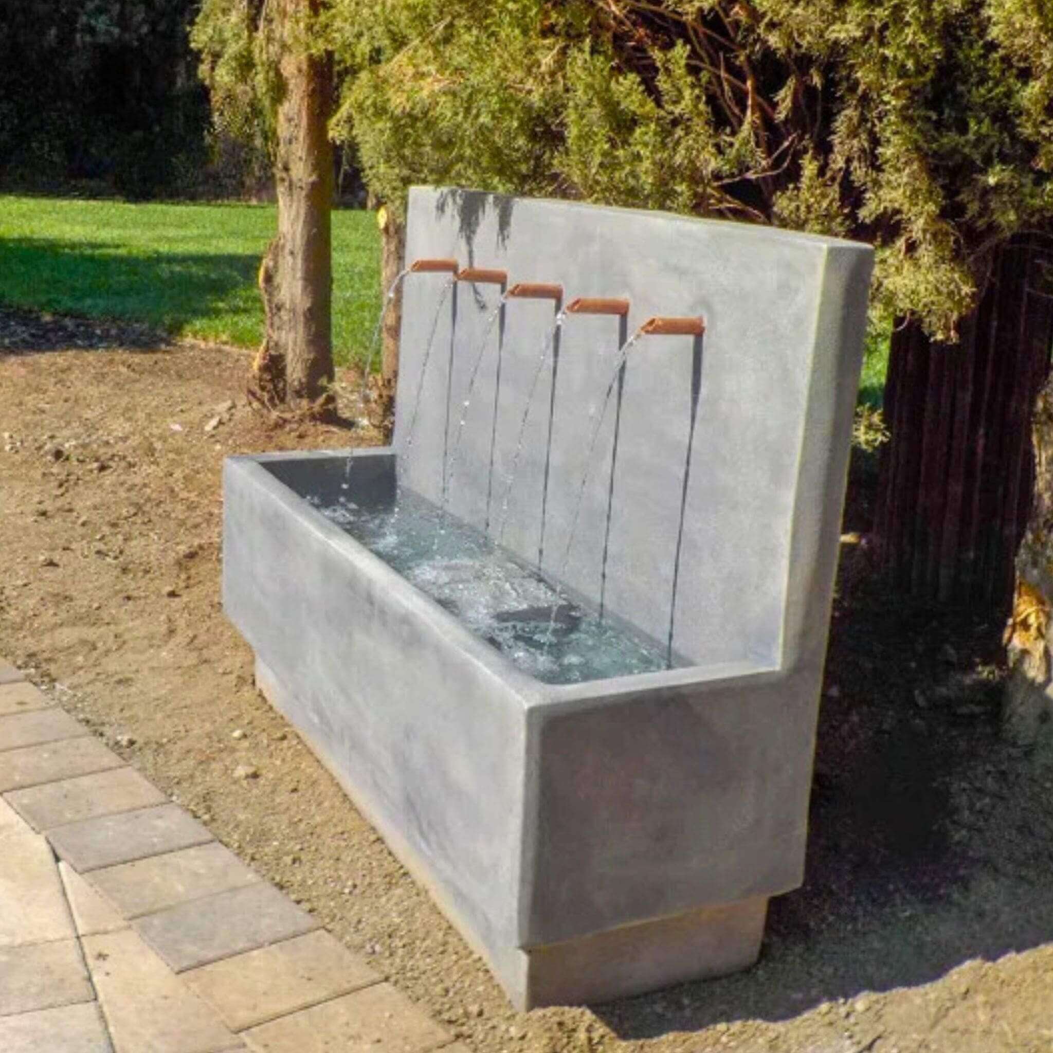 Penta Concrete Wall Fountain - Giannini #1747