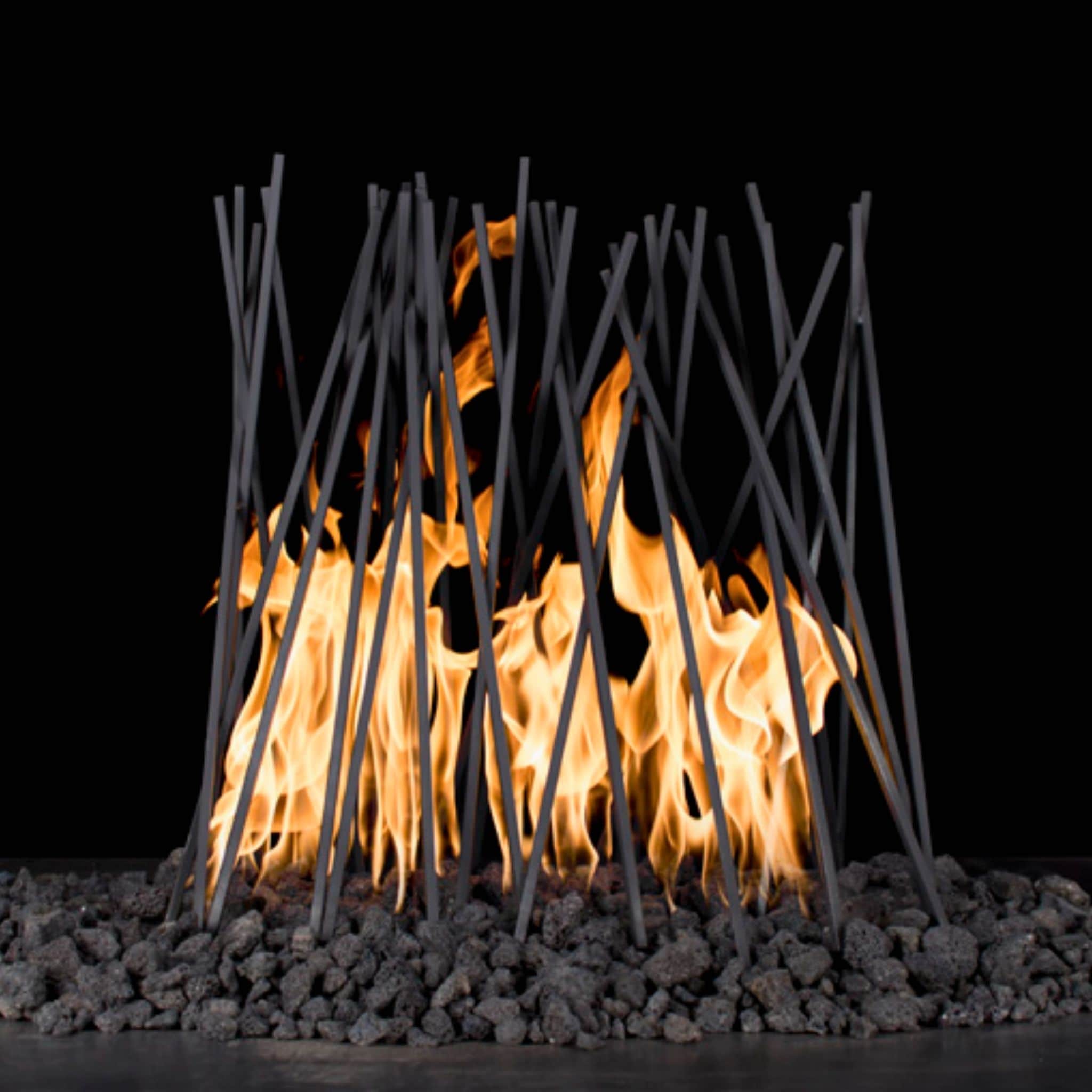 Milled Steel Twigs Fire Ornament - Outdoor Plus