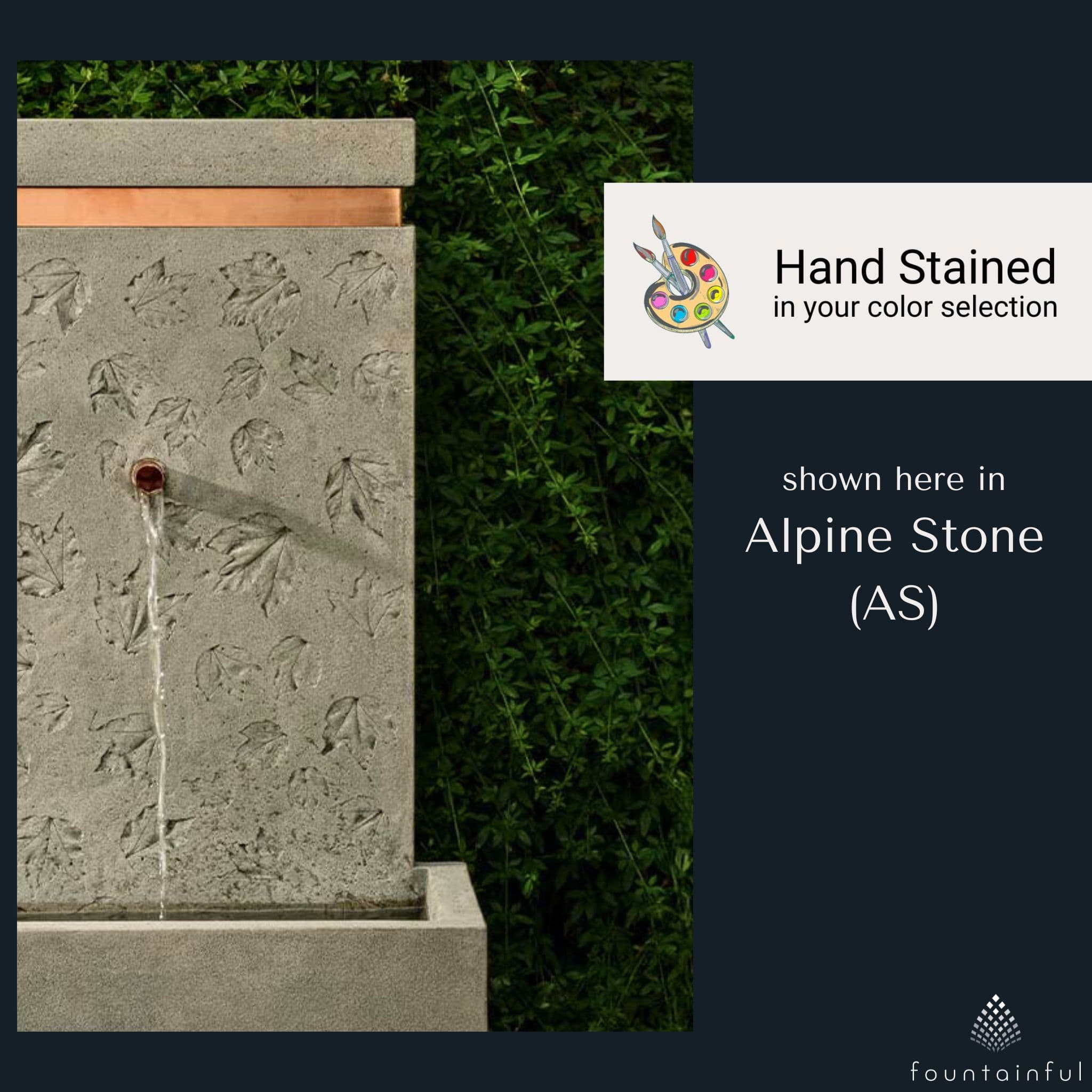 Autumn Sonata Concrete Wall Fountain - Campania #FT457