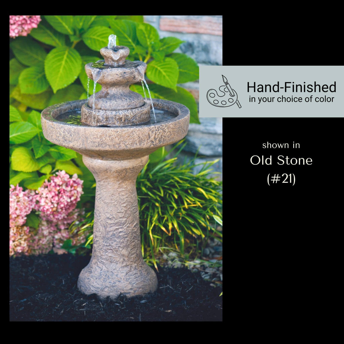 Roundstone Concrete Fountainette - Massarellis #3996