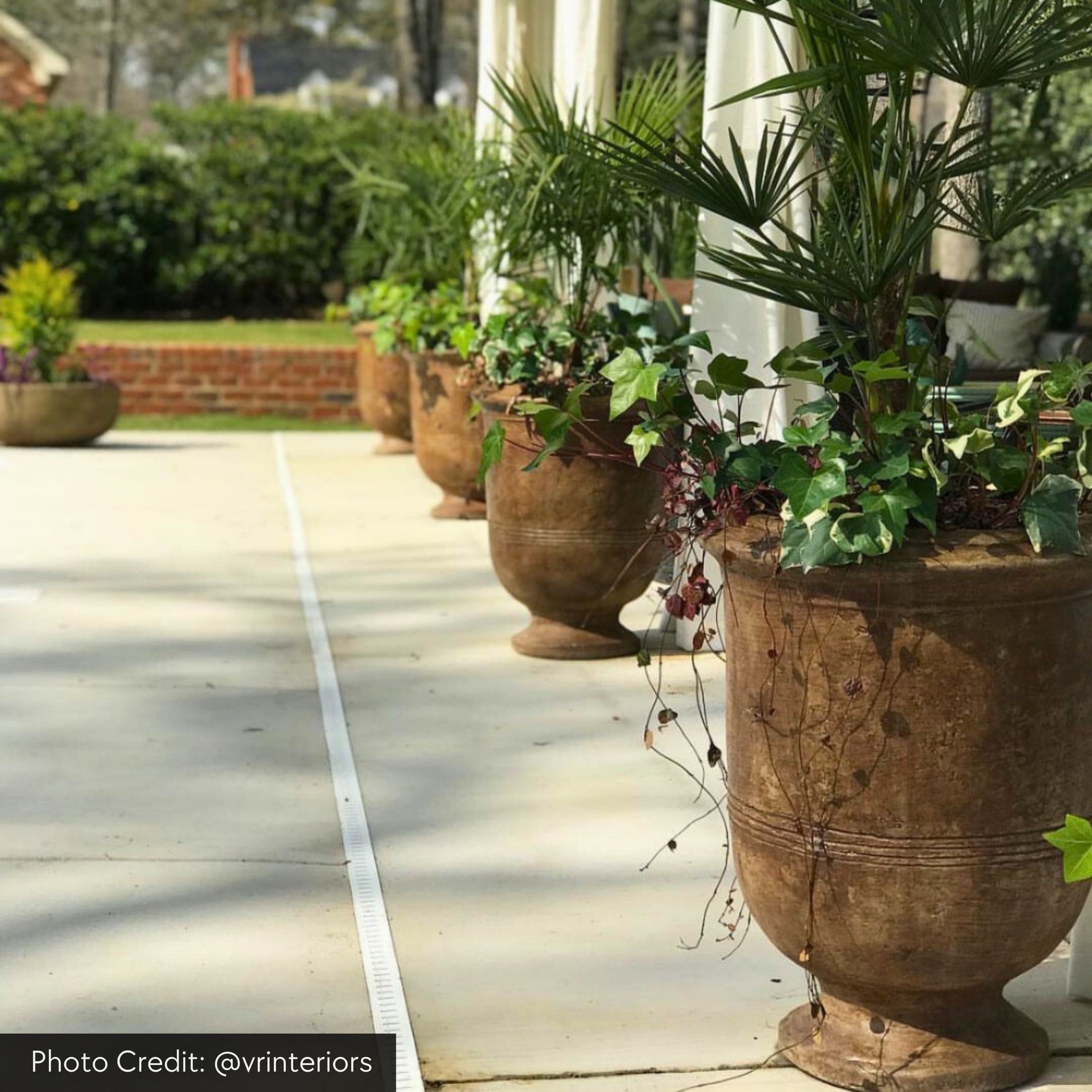 Provencal Concrete Urn Planter - Campania #P1535