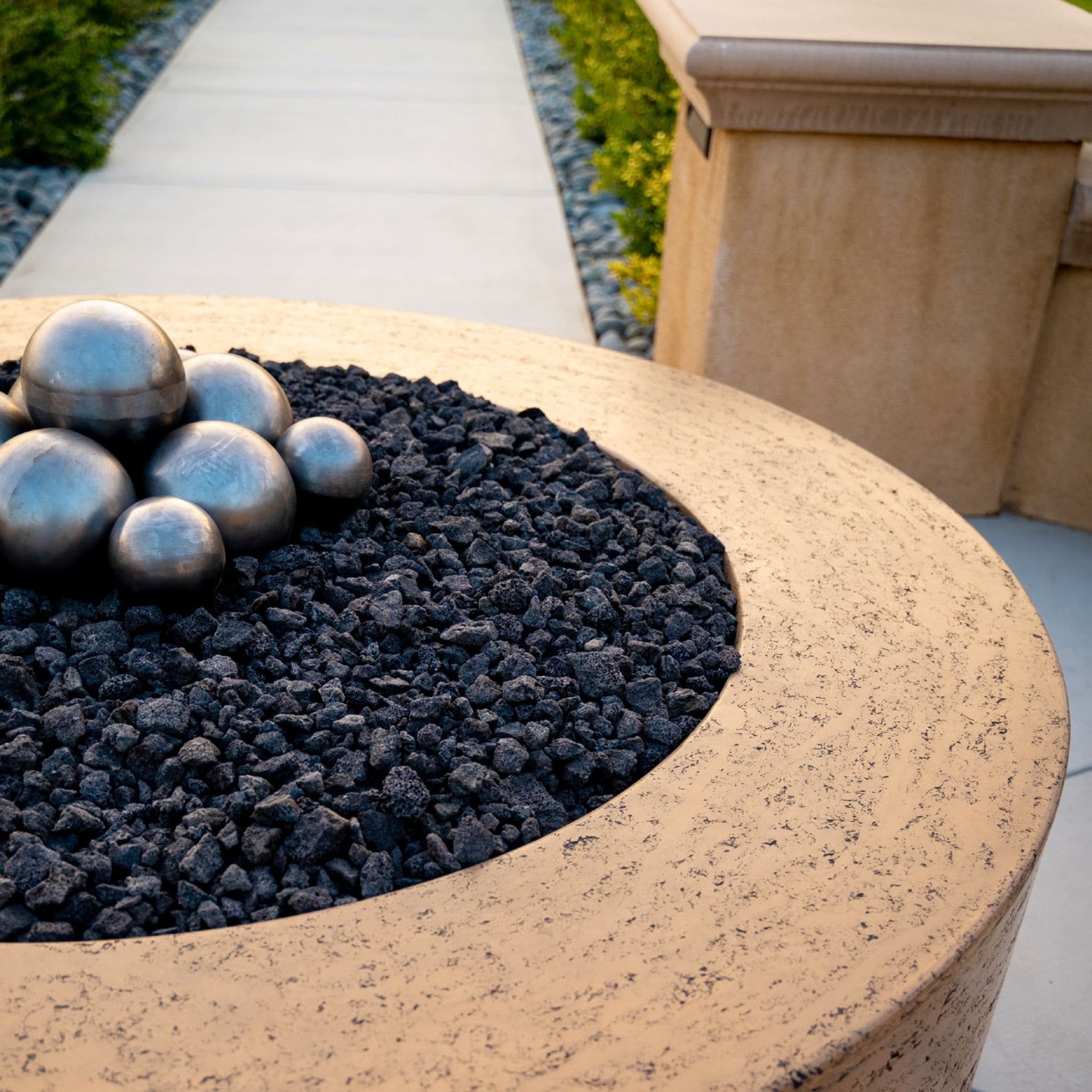 Steel Balls (Set of 6) Fire Ornament - Outdoor Plus