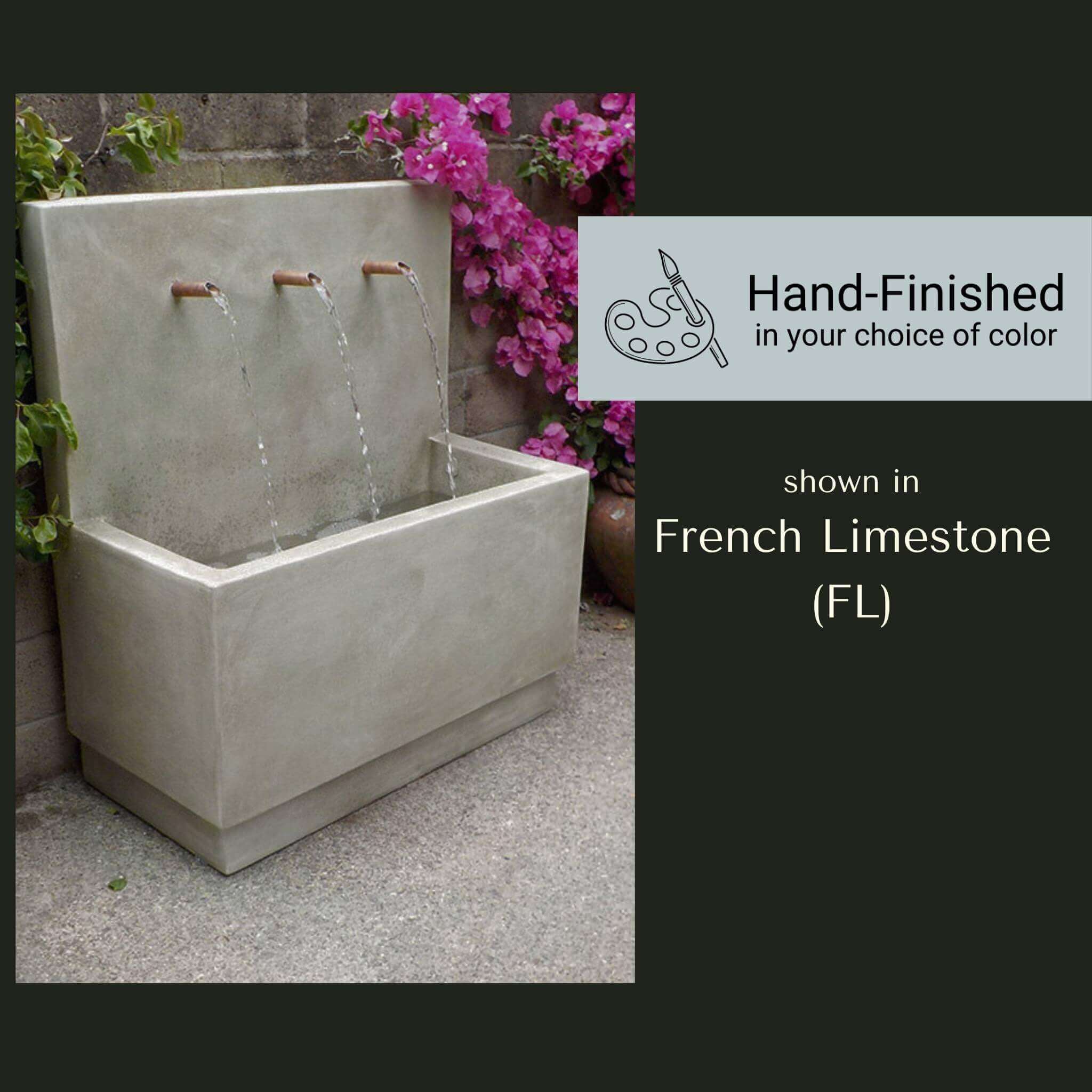 Tribus Concrete Wall Fountain - Giannini #1710