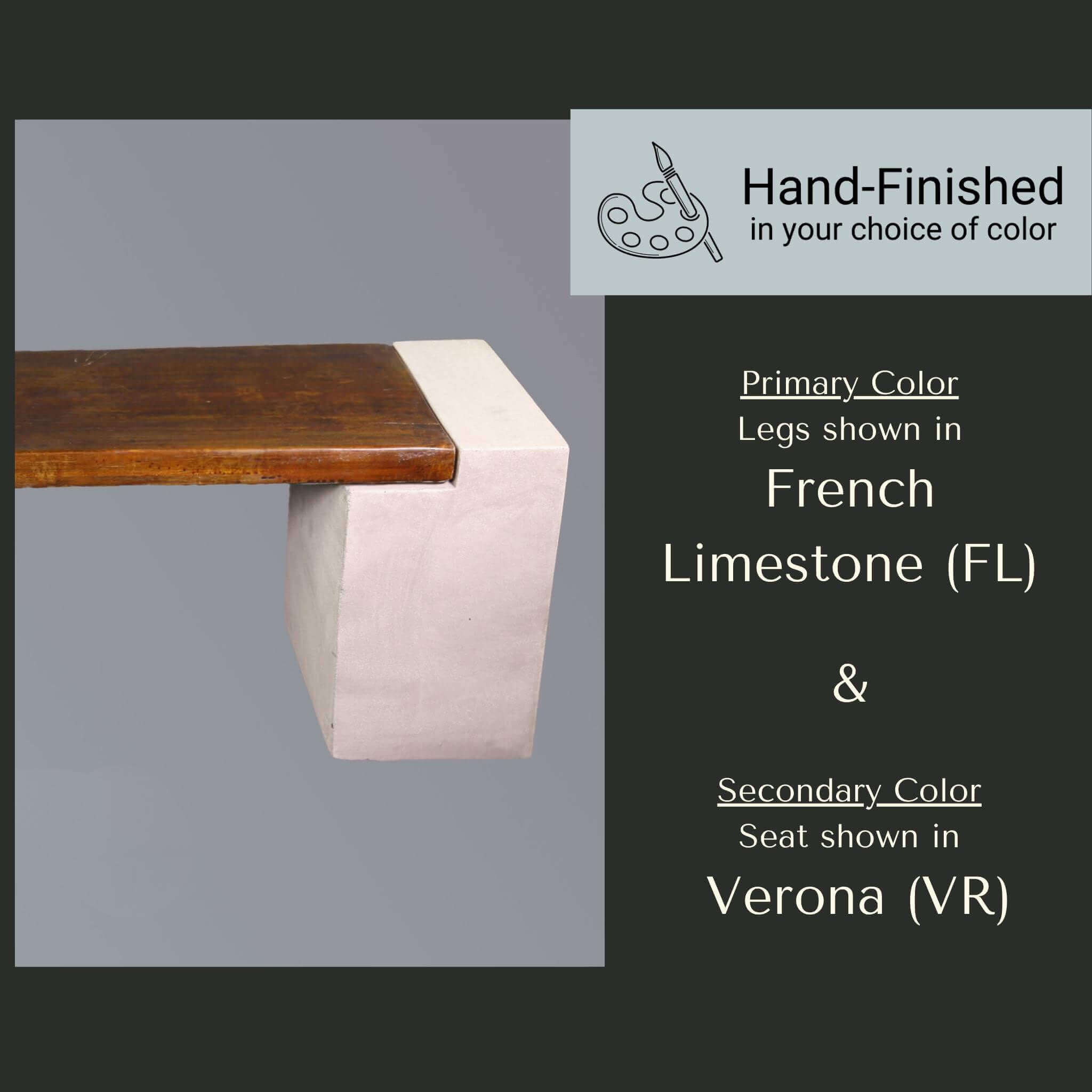 California Concrete Garden Bench - Giannini #580