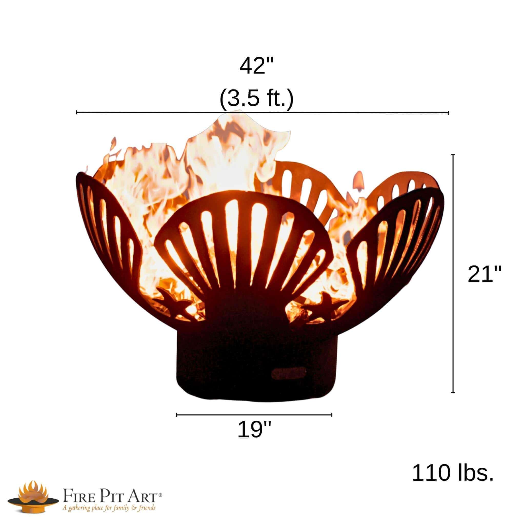 Barefoot Beach Gas Fire Pit in Steel - Fire Pit Art