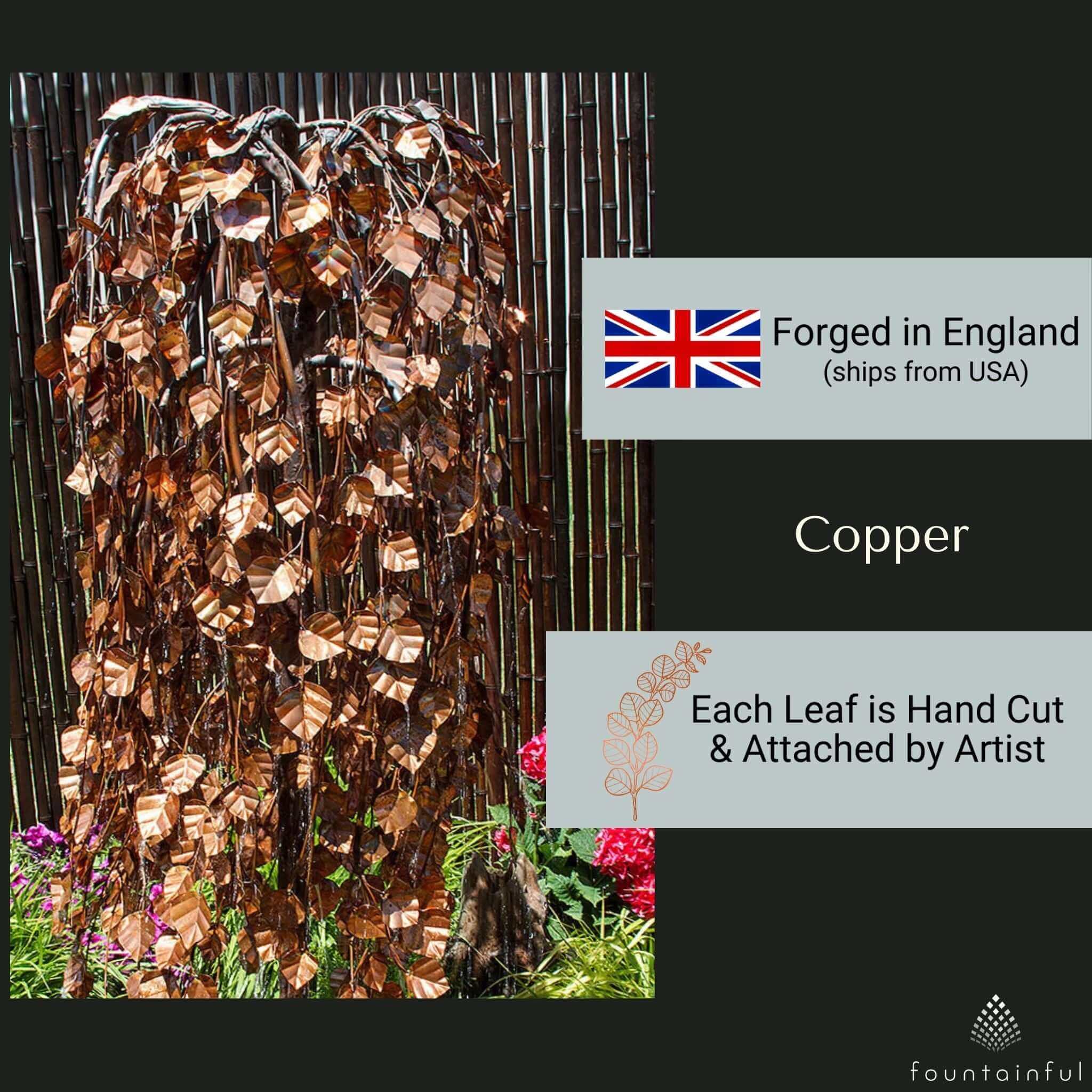 Weeping Elm Copper Fountain Kit - Blue Thumb